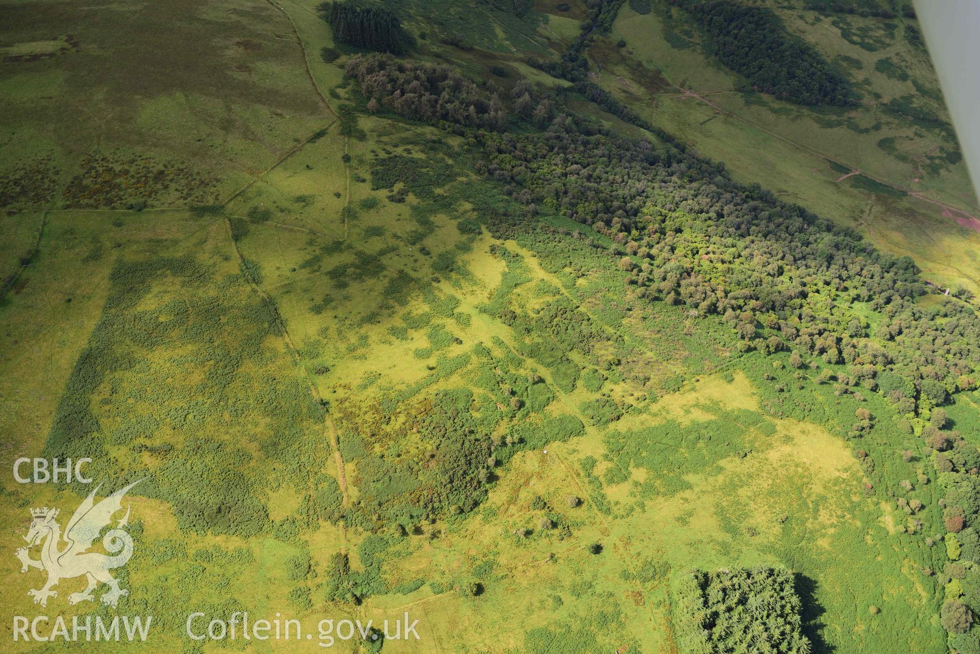 Tir-cyd deserted rural settlement, wide landscape view