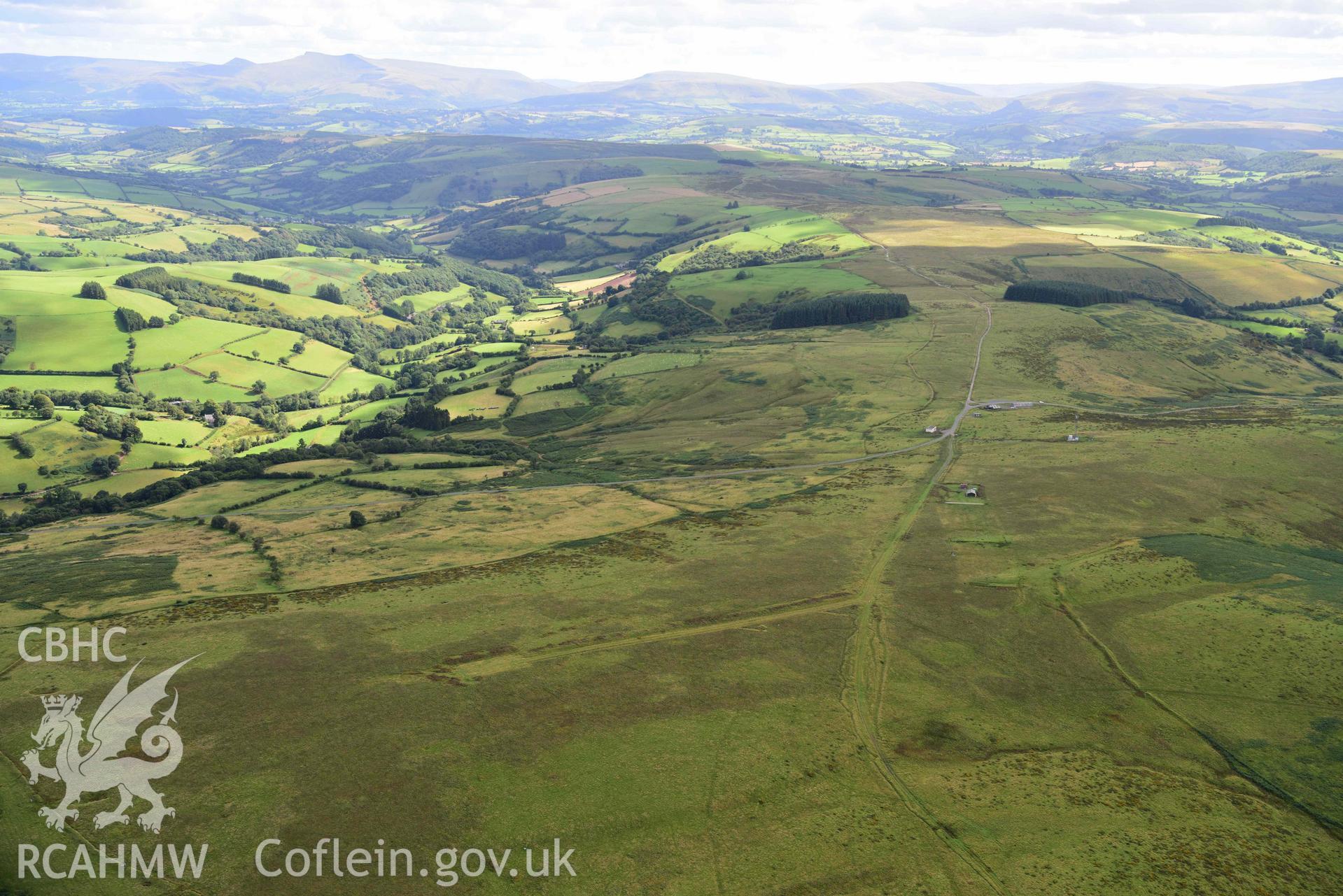Range Exchange, view looking south-east from Ynyshir