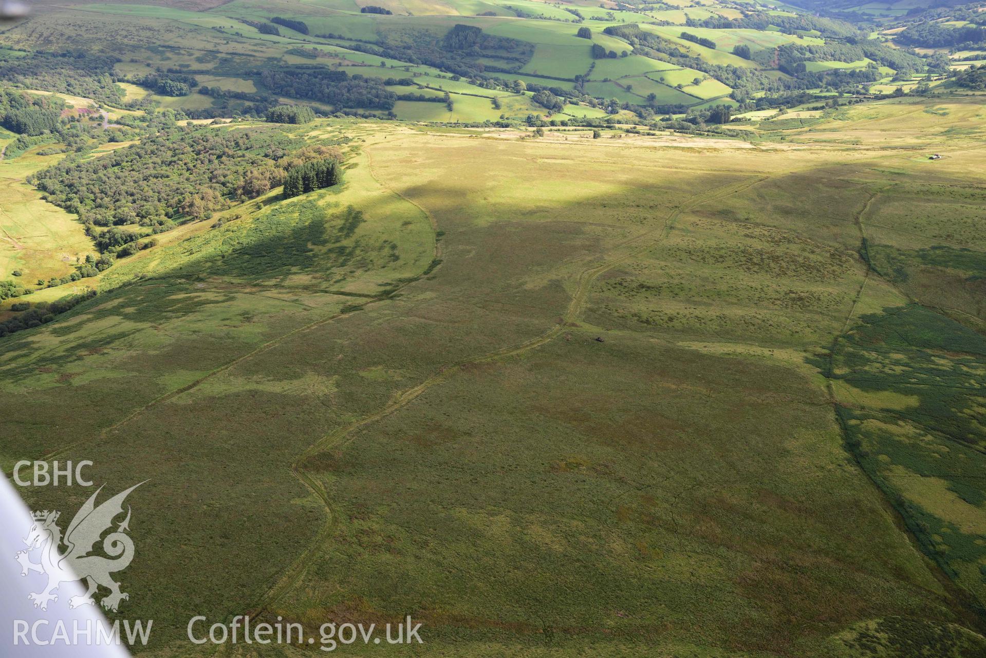 Ynys hir stone circle, general view of landscape setting from south-east