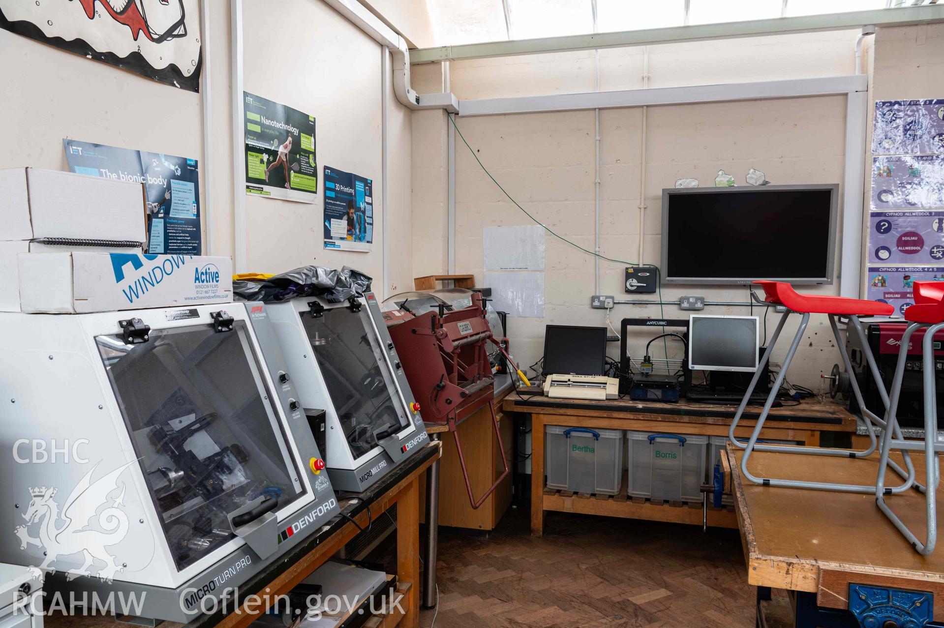 Machinery in technology classroom
