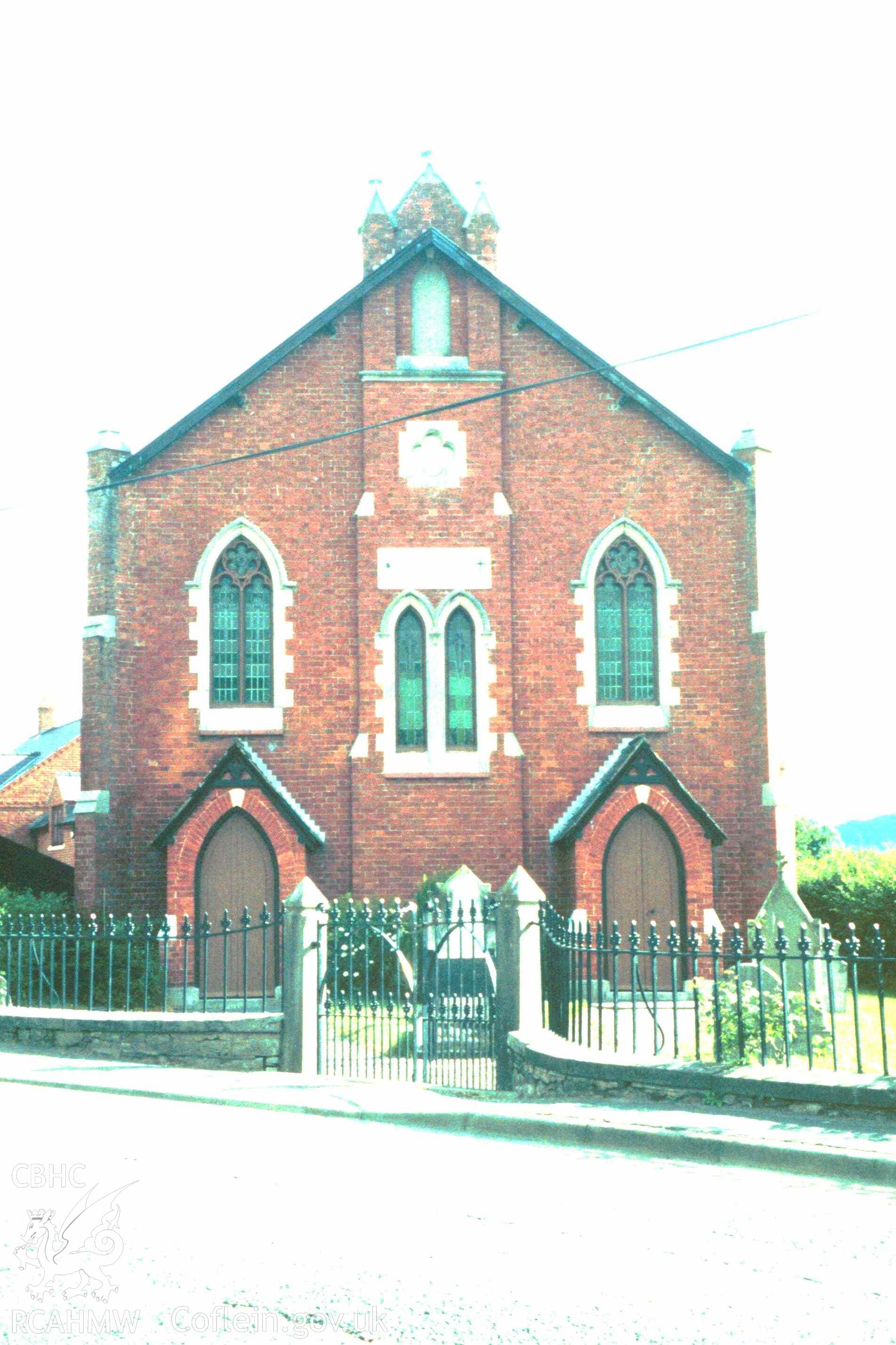 Denbigh Green Welsh Independent or Congregational Chapel, designed by Thomas Thomas in 1864, front