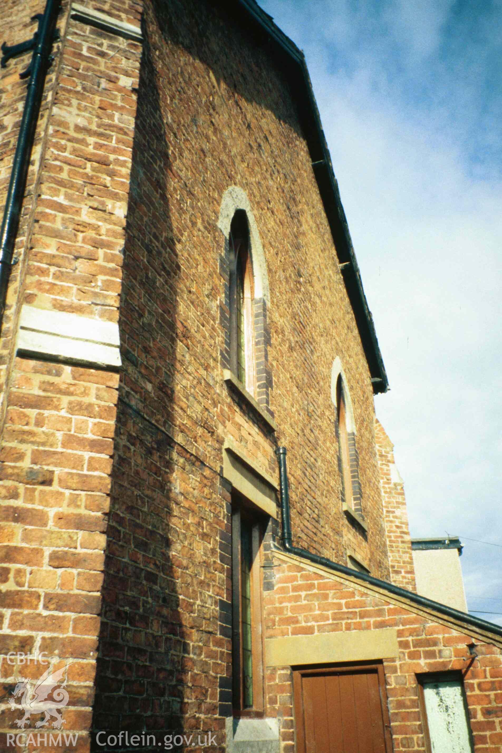 Denbigh Green Welsh Independent or Congregational Chapel, rear façade in yellow stock brick