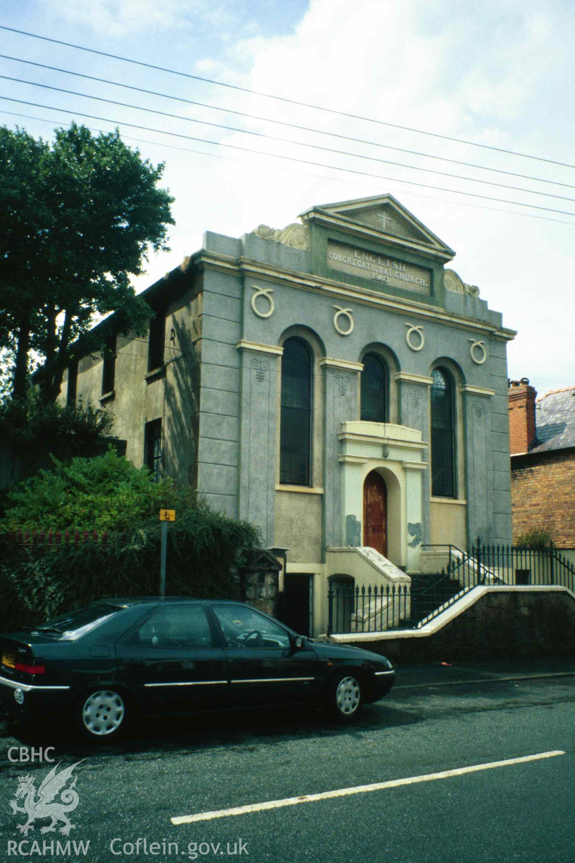 Tabernacle Congregational Chapel,  Holywell, front façade with probable reworking of 1870 façade
