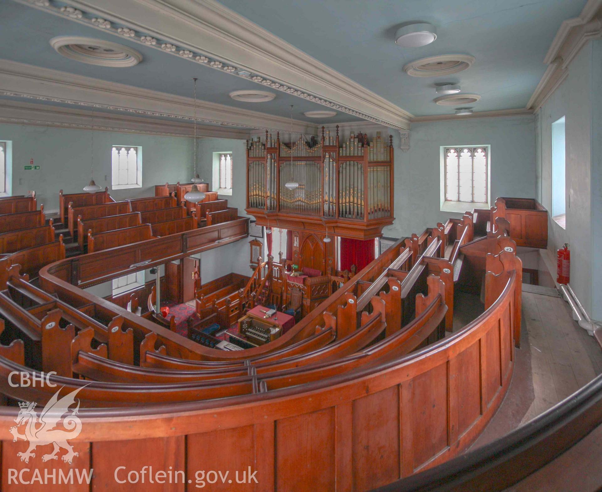 Capel y Graig - View of the nave from the gallery, taken from North-East