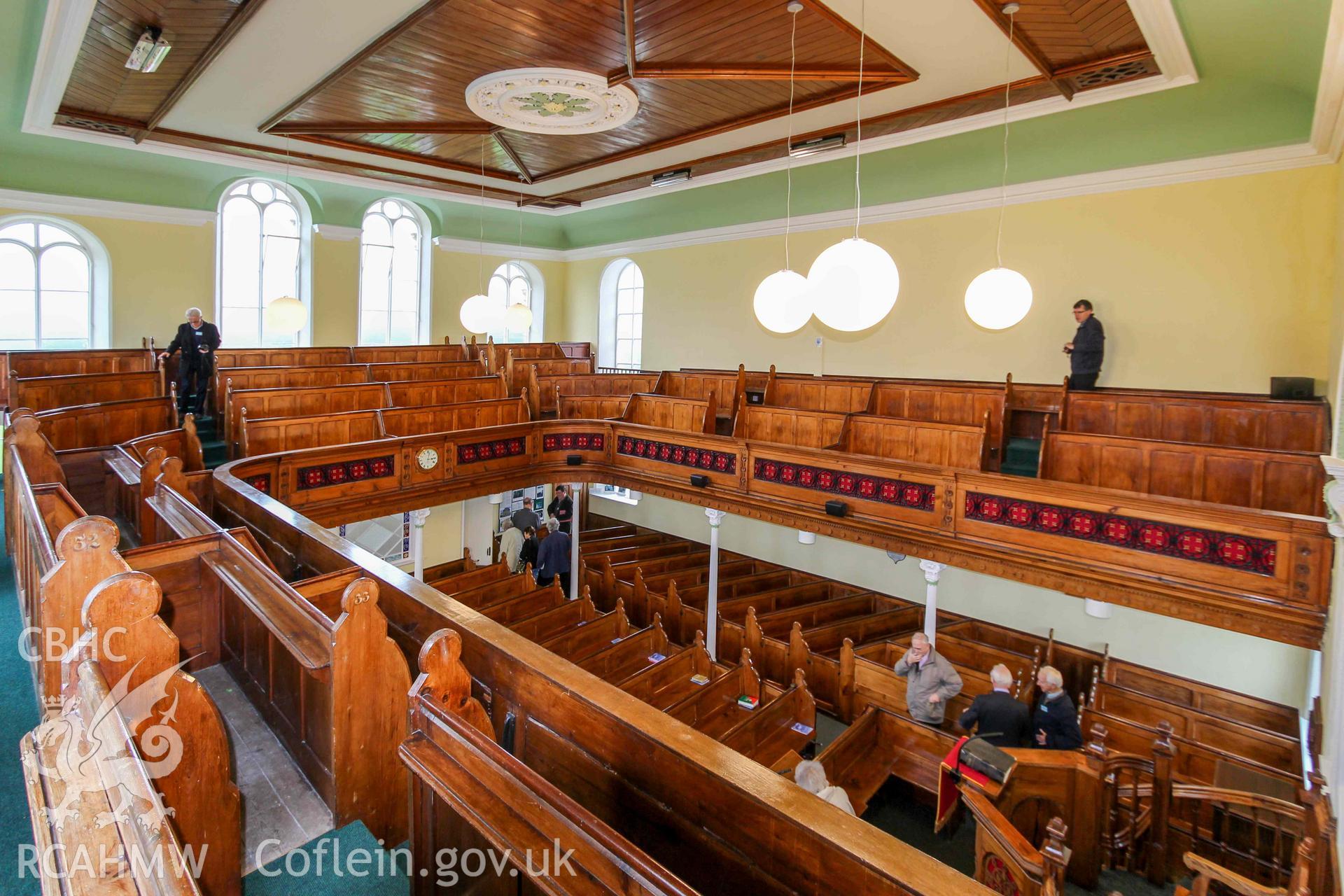 Hen Gapel - View of the nave from the gallery, taken from North-East