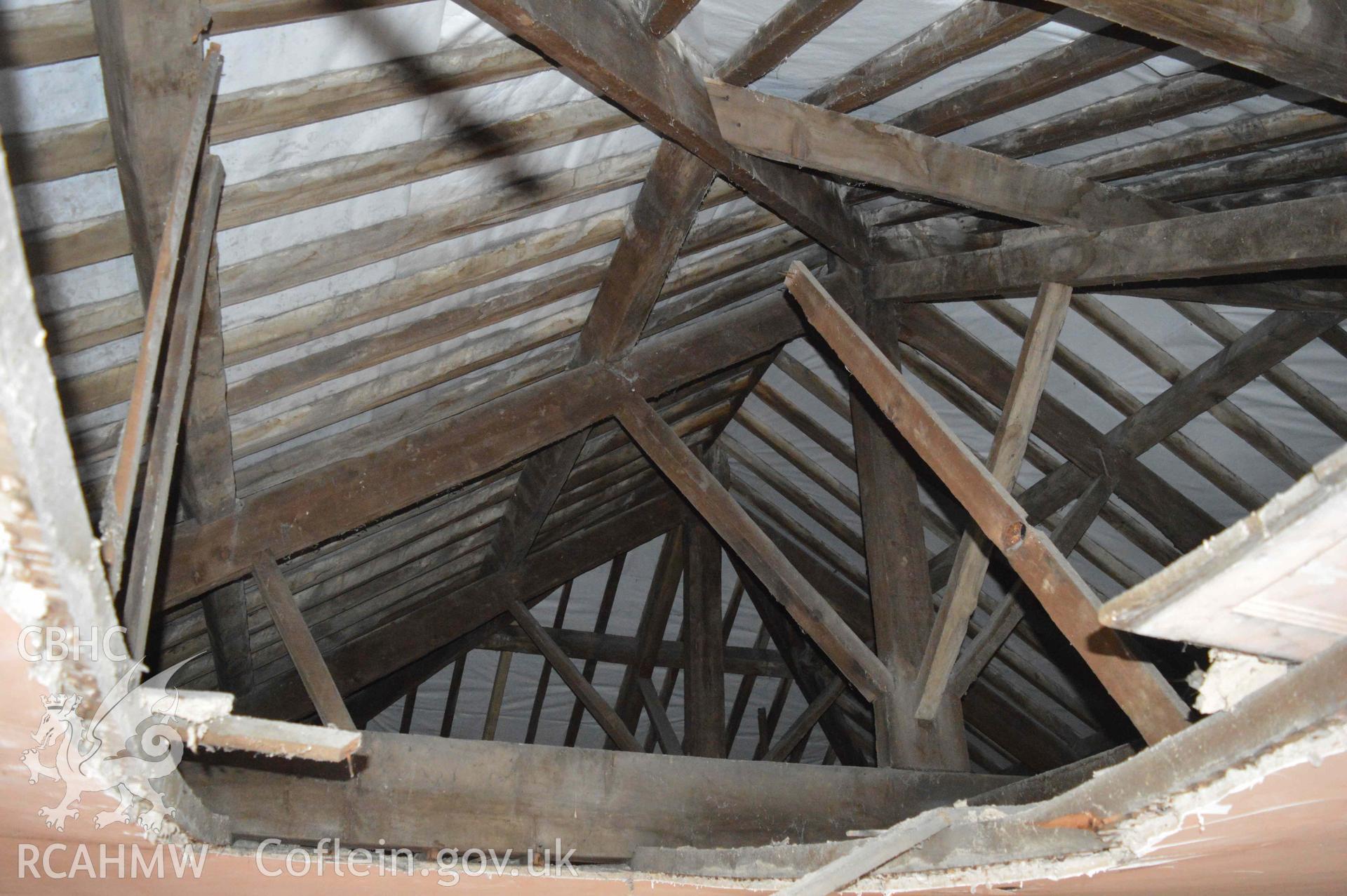 Photograph from a Level 2 Historic Building Recording of Mount Gilead Chapel, Holywell, carried out by Heneb in 2024. Project 2745.