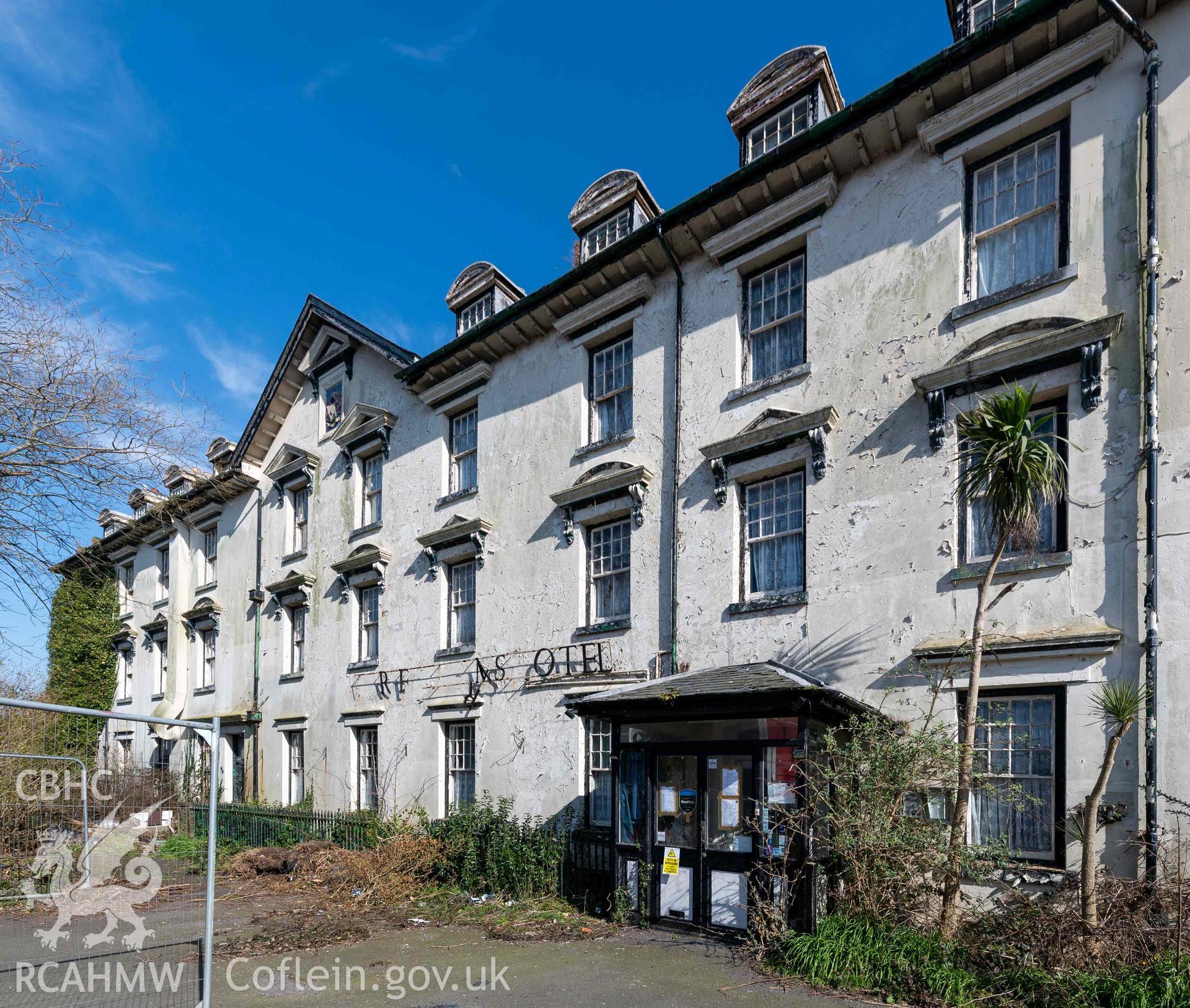 Corbett Arms Hotel, exterior façade from south-west