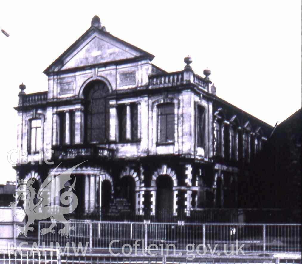 Libanus Welsh Baptist Chapel Swansea 2002, front façade of 1906 chapel, pics, W.Chaps.3.