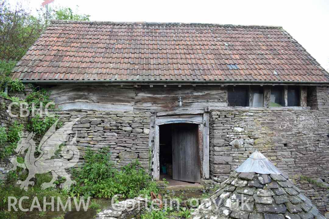 Photograph from a Historic Building Recording of Barn at Henbant Fach, Llanbedr, carried out by Heneb in 2024. Project PD24-063.