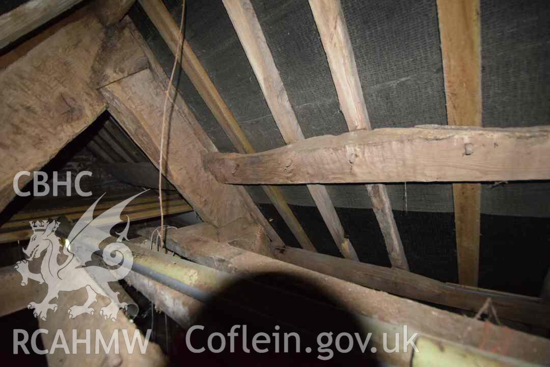 Photograph from a Historic Building Recording of Barn at Henbant Fach, Llanbedr, carried out by Heneb in 2024. Project PD24-063.