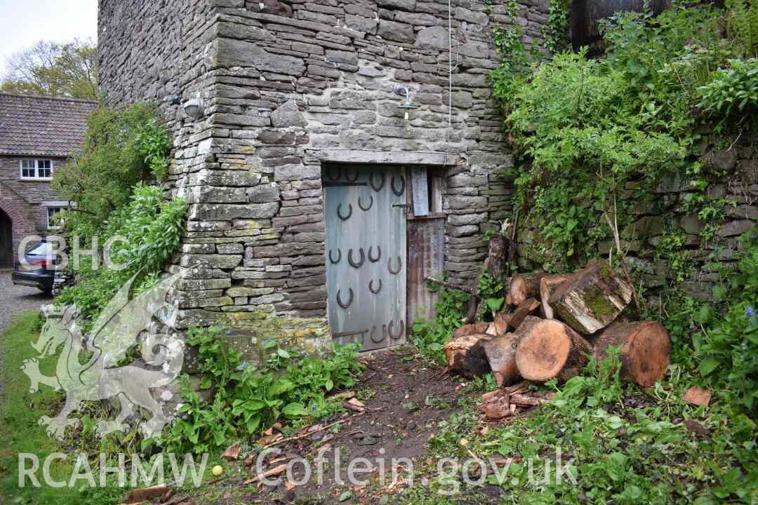 Photograph from a Historic Building Recording of Barn at Henbant Fach, Llanbedr, carried out by Heneb in 2024. Project PD24-063.