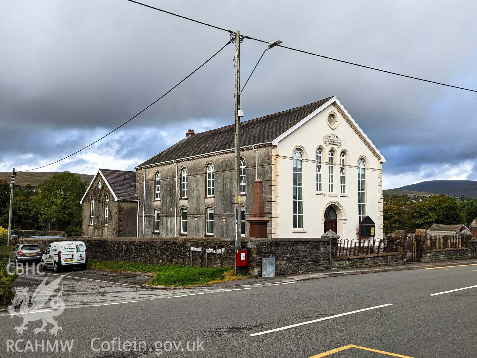 South (front) and west elevations from across the road
