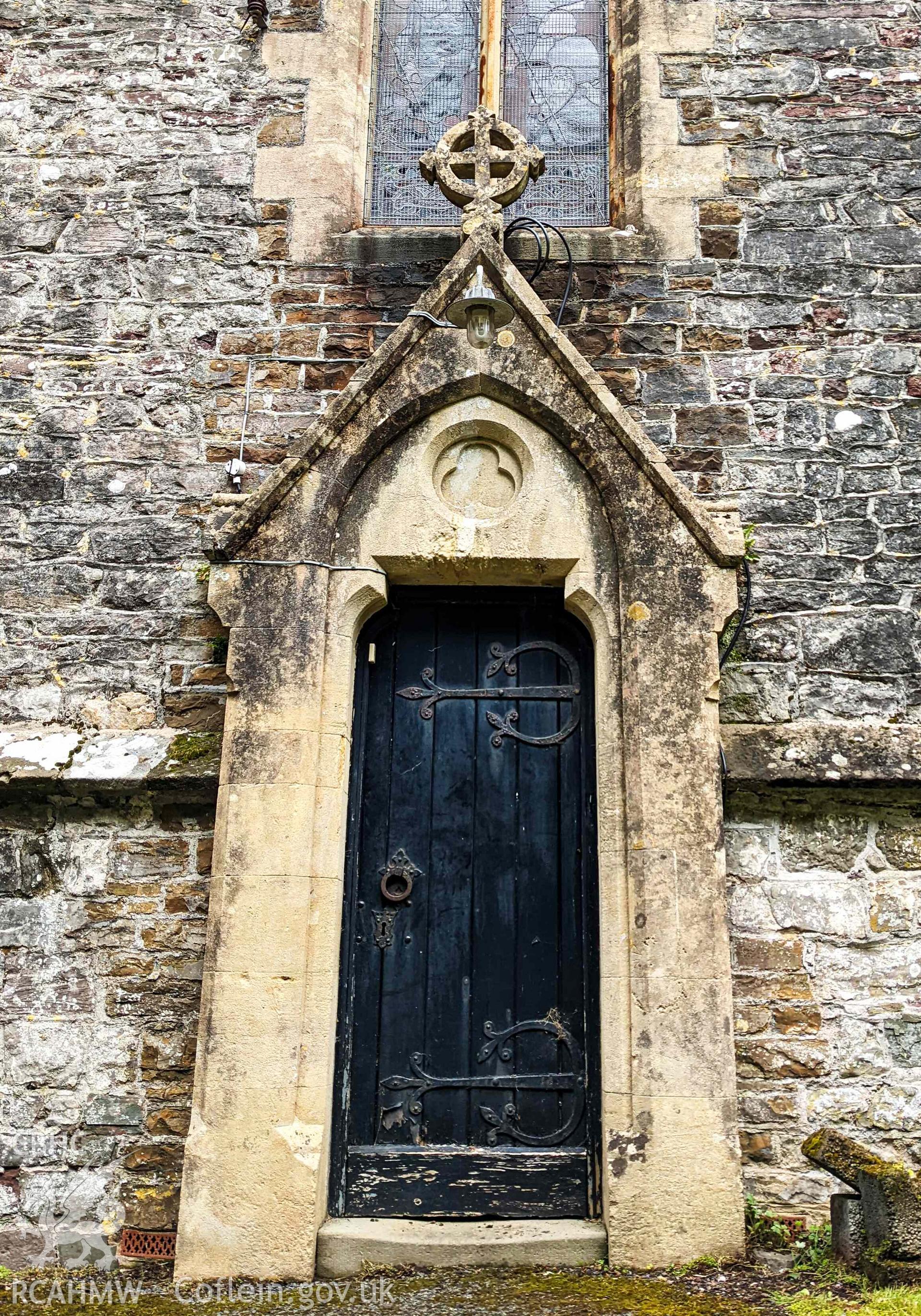 South elevation transept entrance door