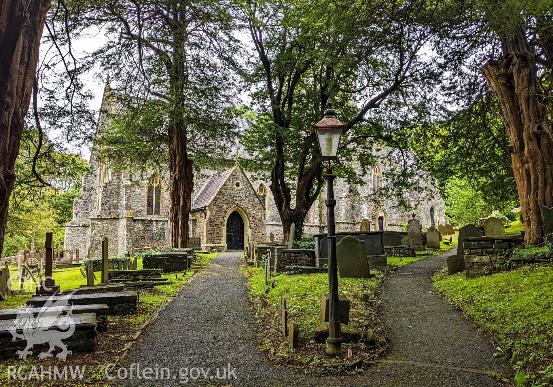 South elevations from footpath in cemetery grounds
