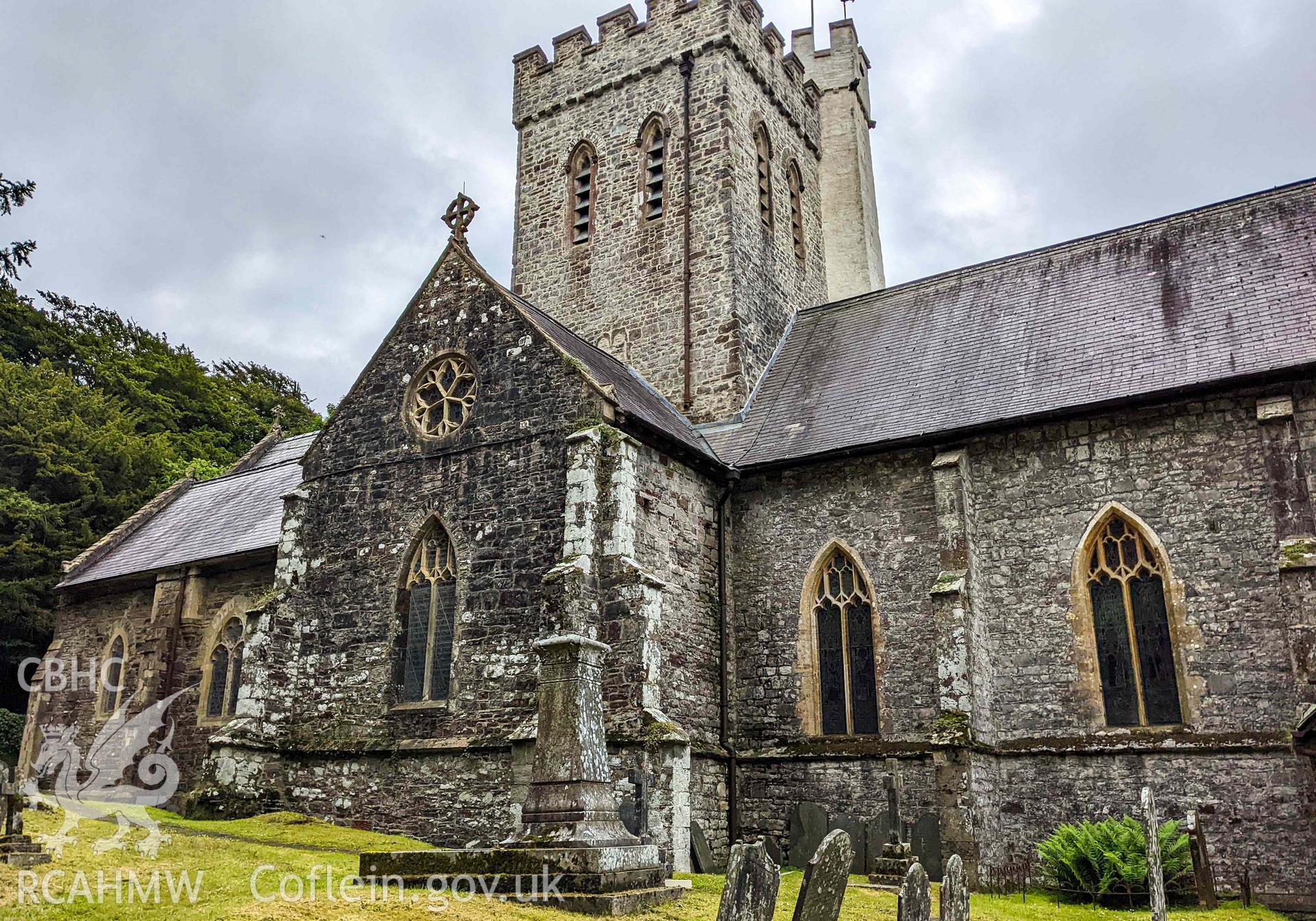 North elevation transept gable, looking south east