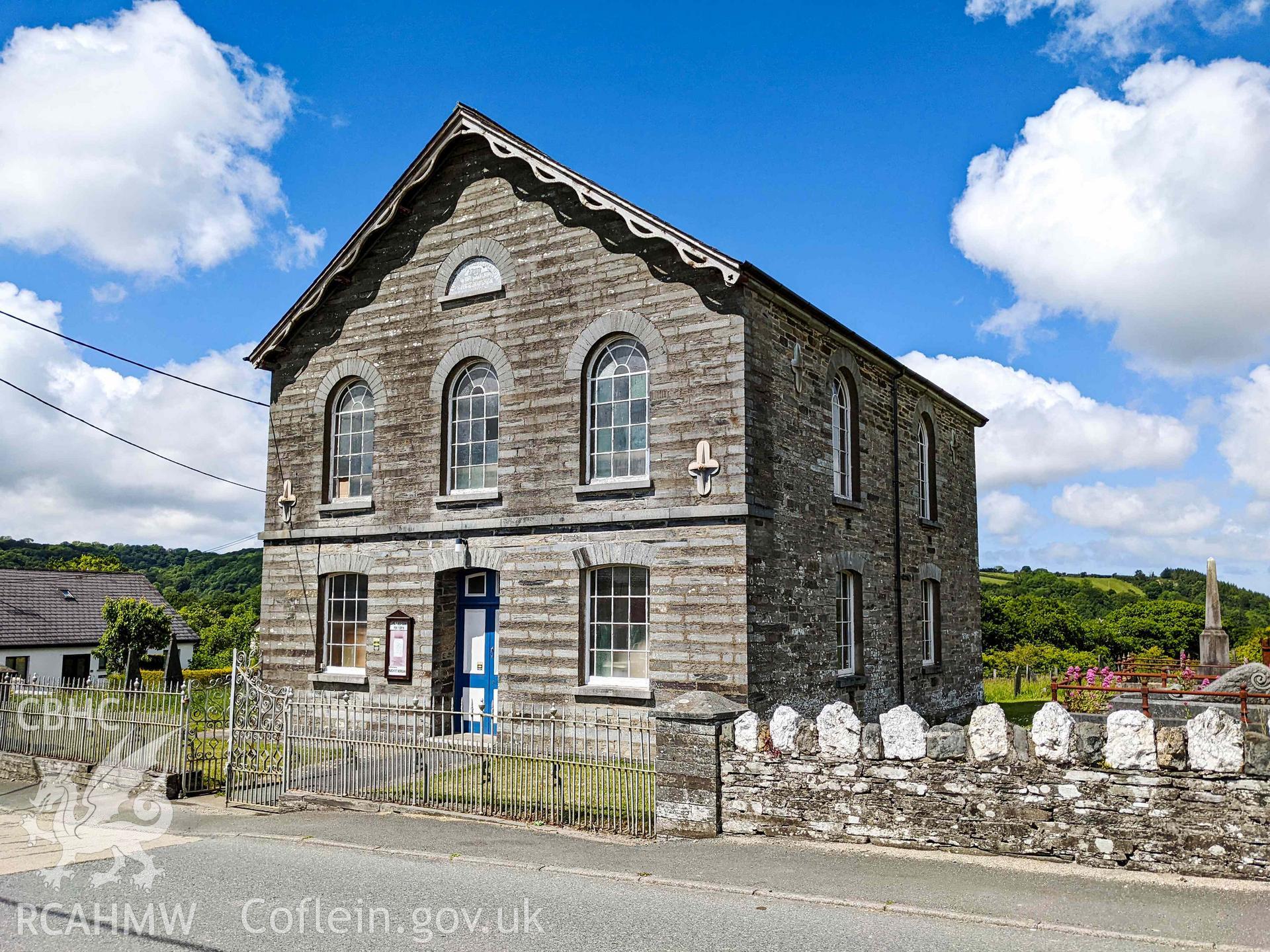 View of front (south) elevation, looking north west from across the road