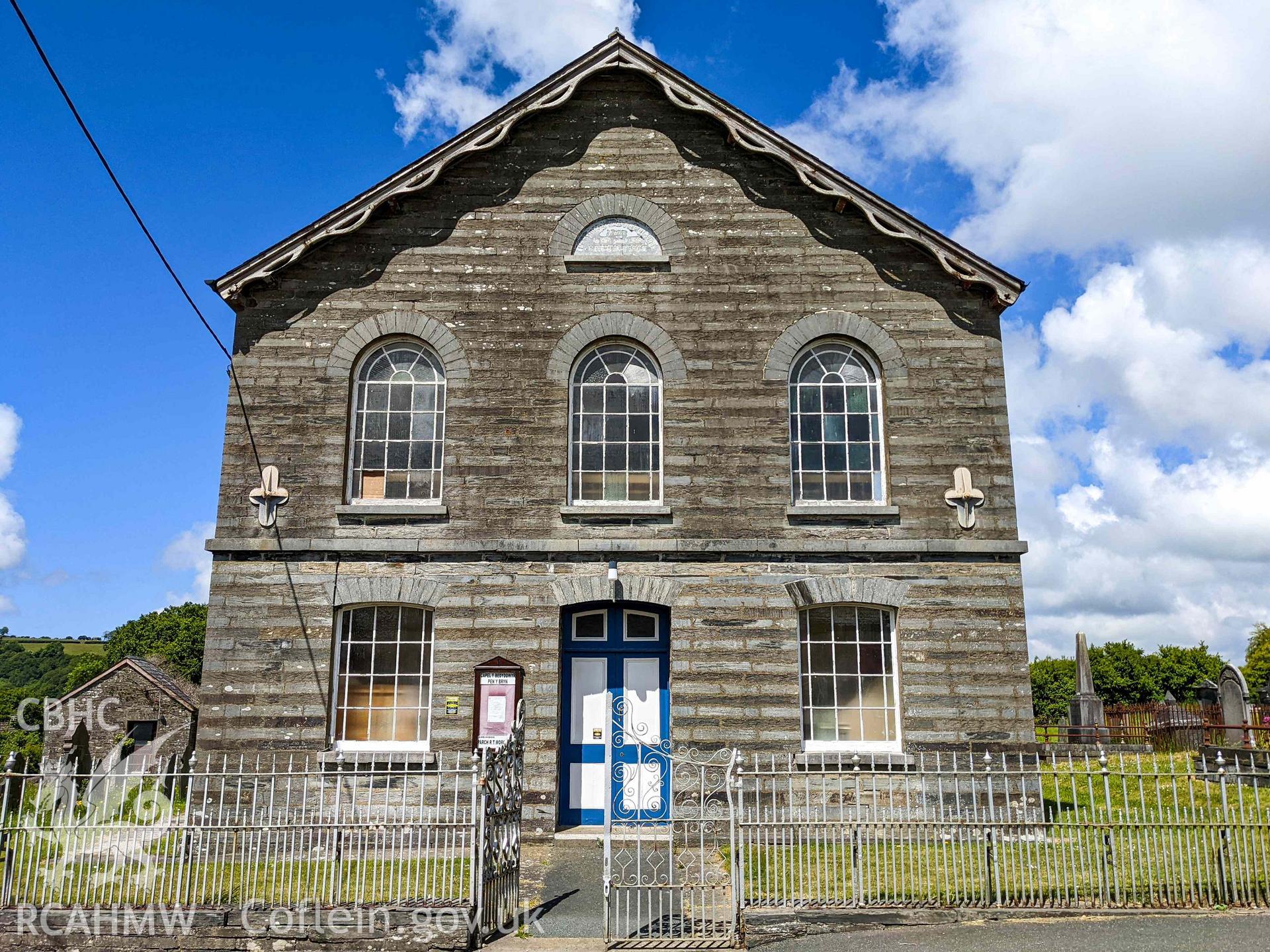 Front (south) elevation, Penybryn Naptist Chapel