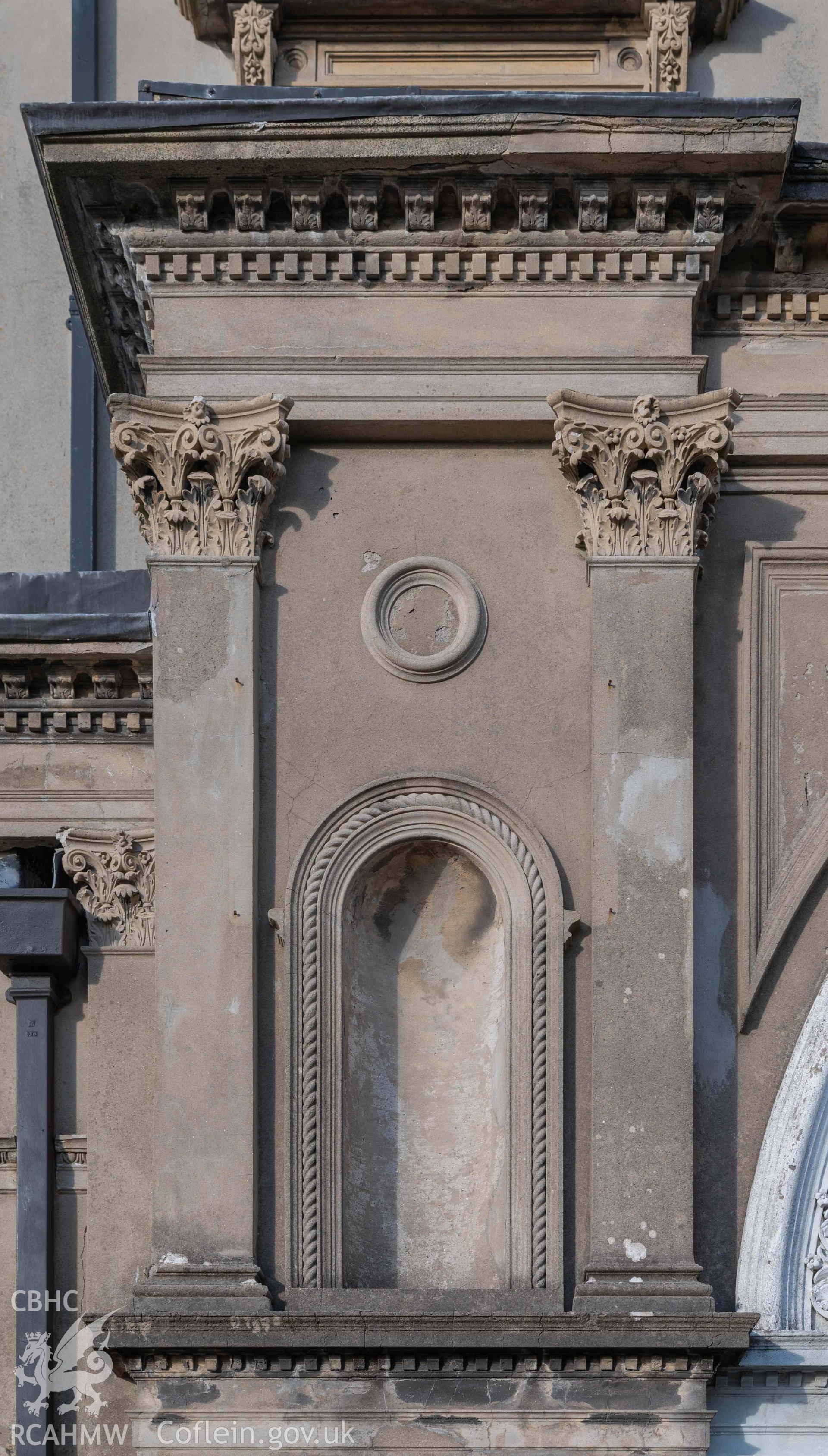 Jerusalem Chapel - Exterior: Detailed view of a portion of the porch, taken from South-West