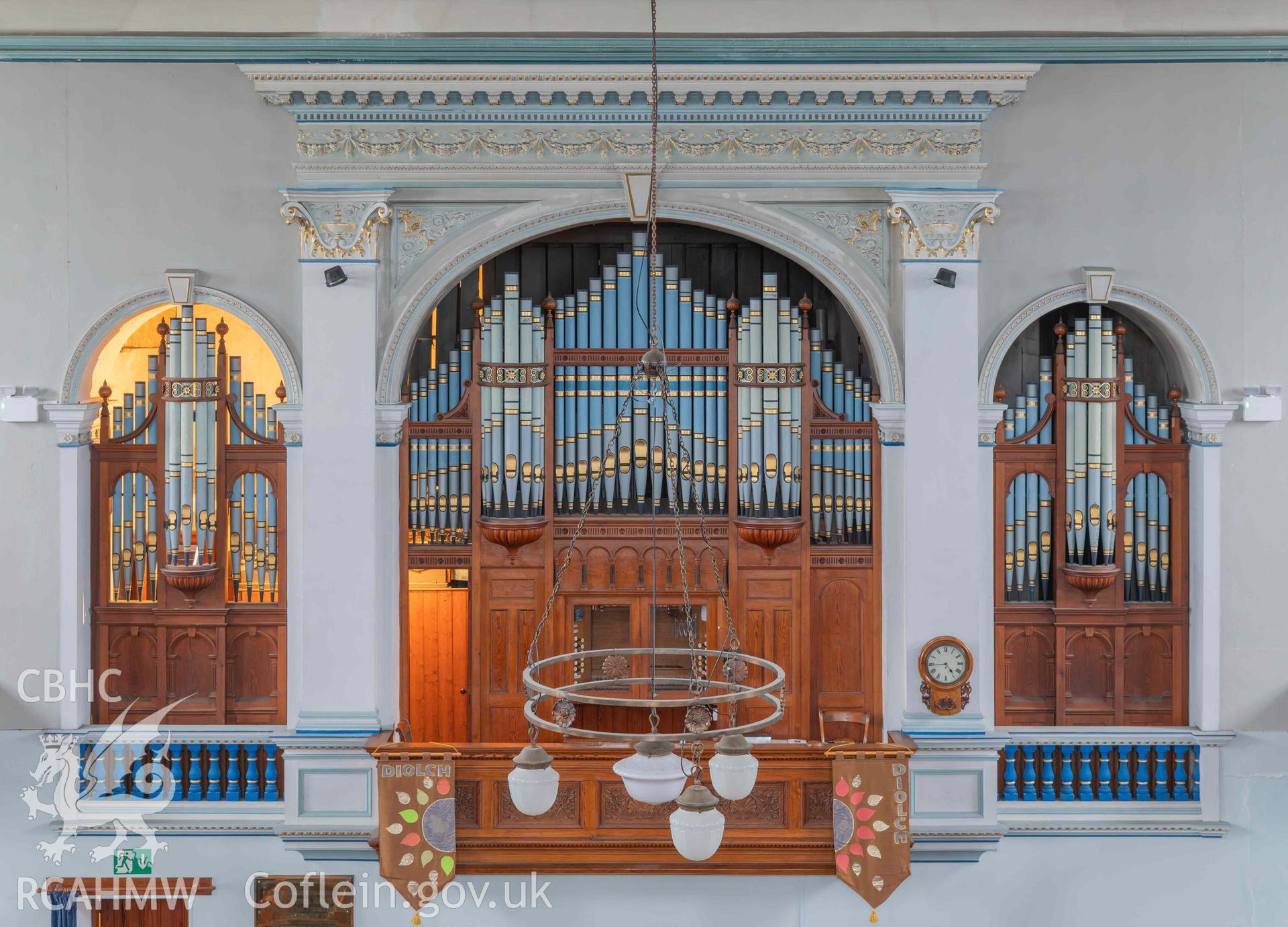 Jerusalem Chapel - Interior, Organ: View towards the organ loft, taken from South-West
