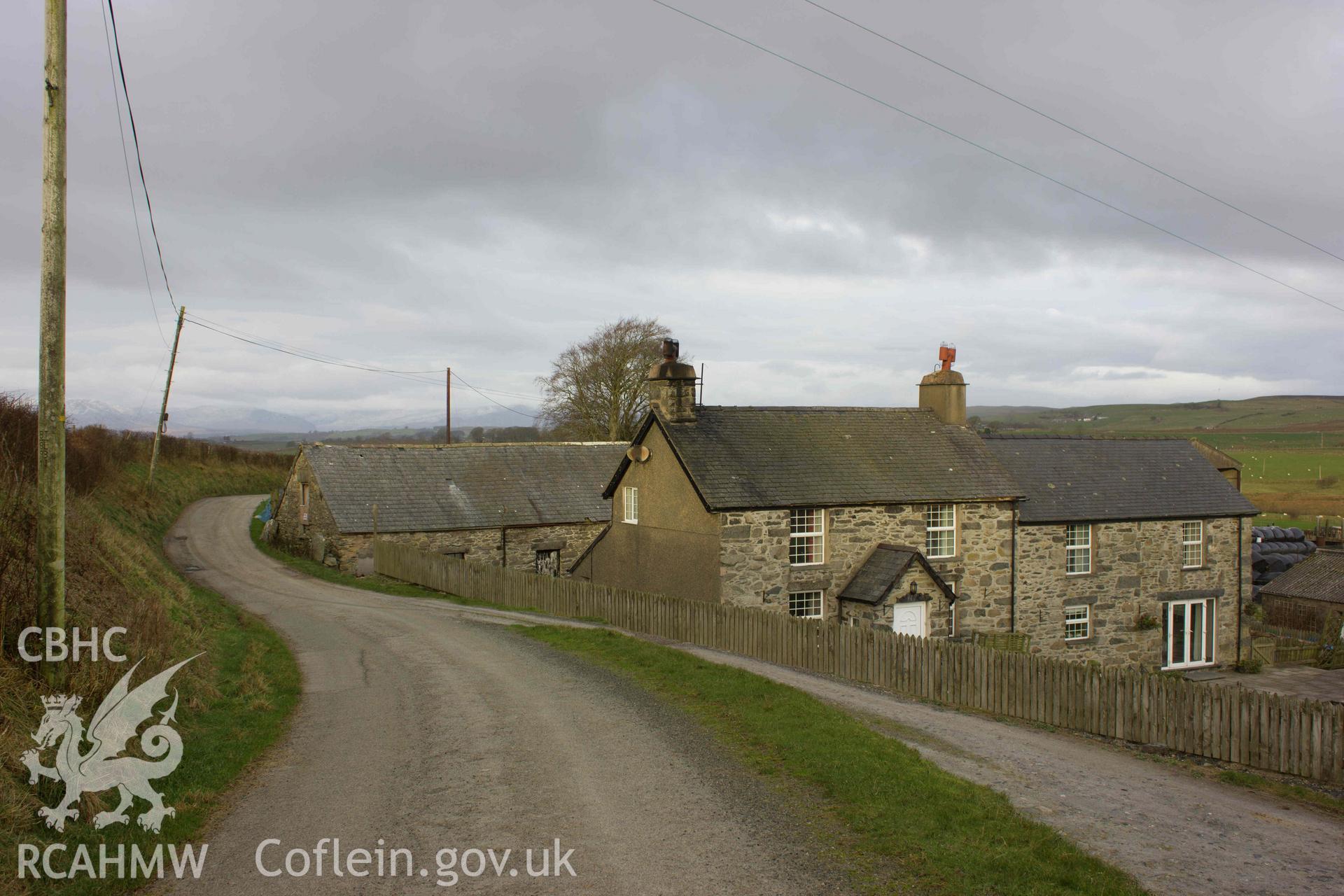 Photograph from a level 1 Historic Building Record of an Outbuilding at Cefnhirfynydd Isa,Glasfryn, Cerrigydrudion, carried out by Aeon Archaeology in 2021. Project no: A0343.1.