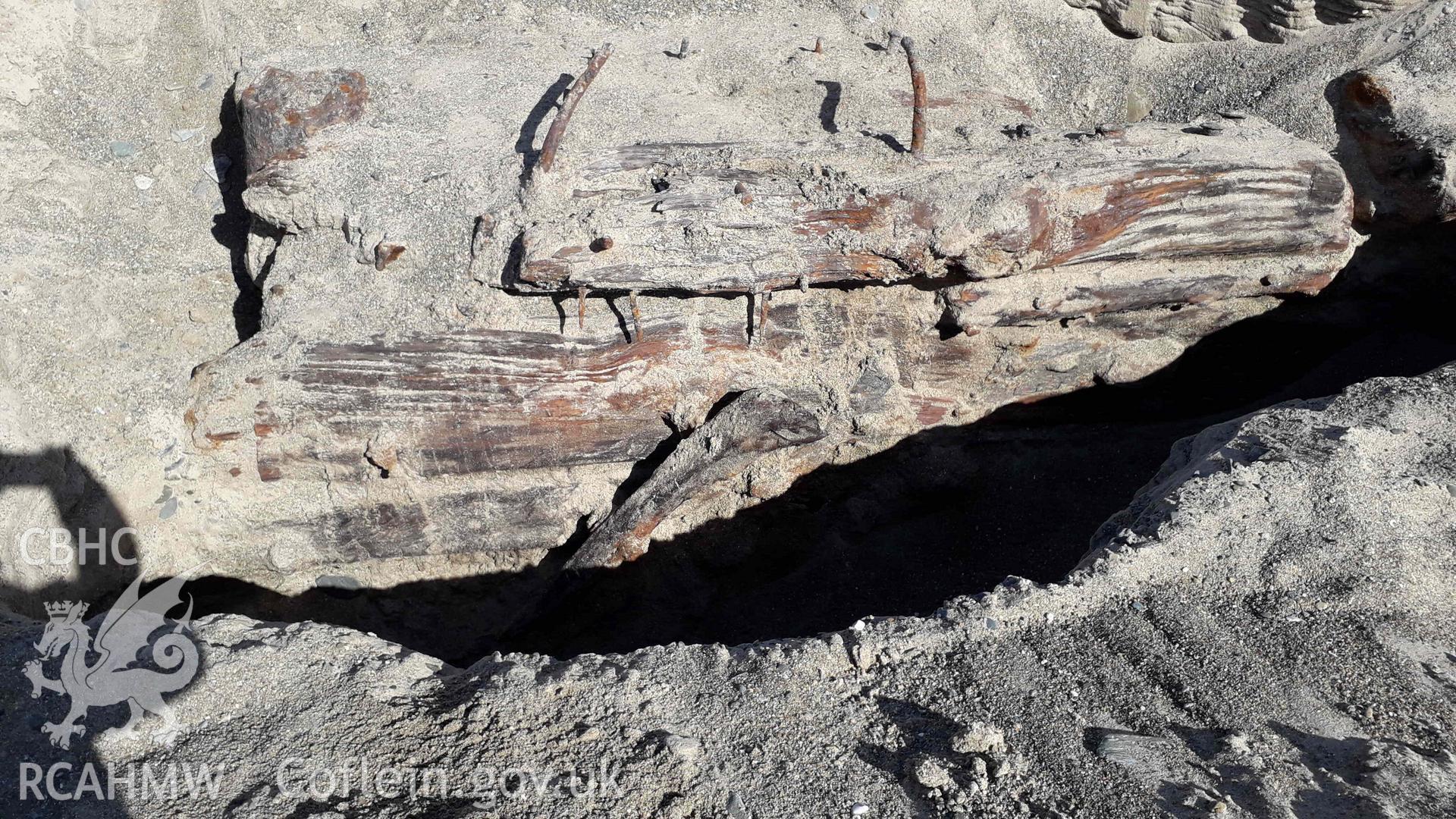Photograph of the Norman Court Wreck, produced by Jonathan Parsons on 11 May 2020.