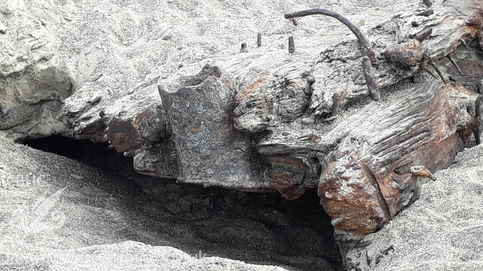 Photograph of the Norman Court Wreck, produced by Jonathan Parsons on 17 May 2020.