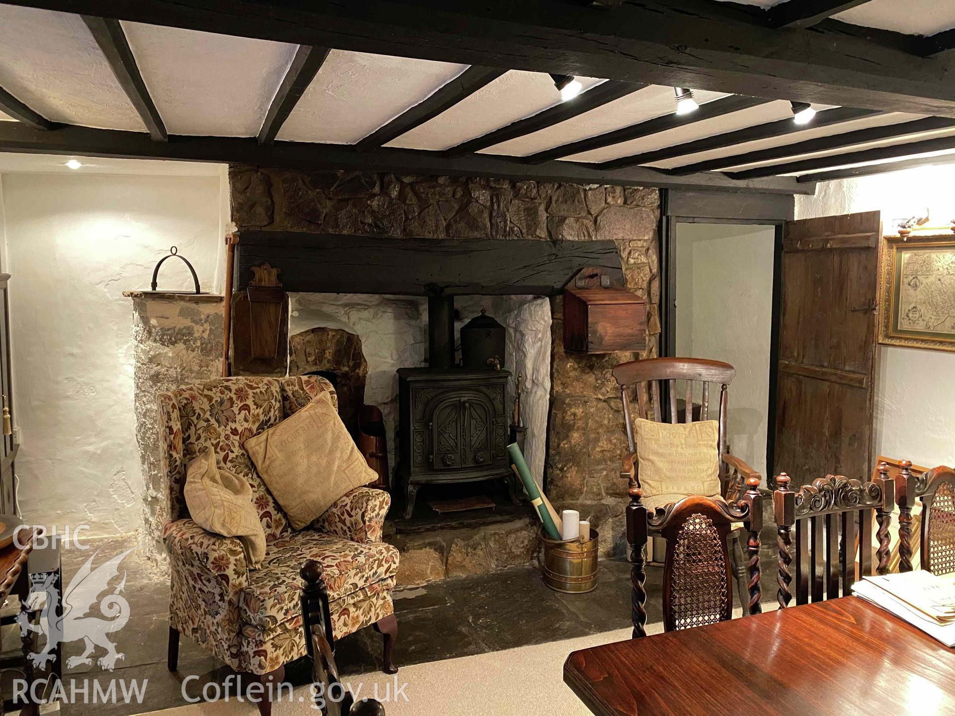 Digital photograph showing interior view of Park Cottage, produced by Paul Davis on 24 September 2023