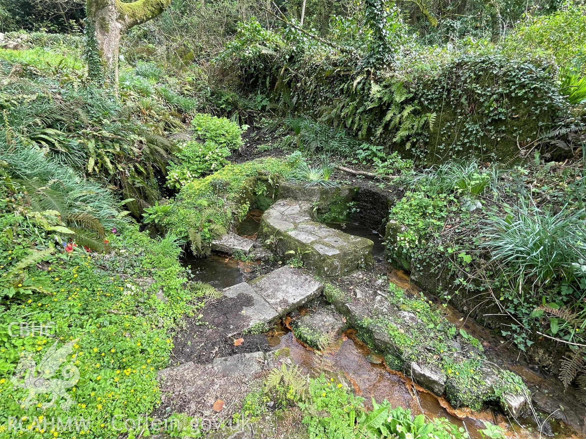 Digital photograph showing Gumfreston wells, produced by Paul Davis on 8 April 2025