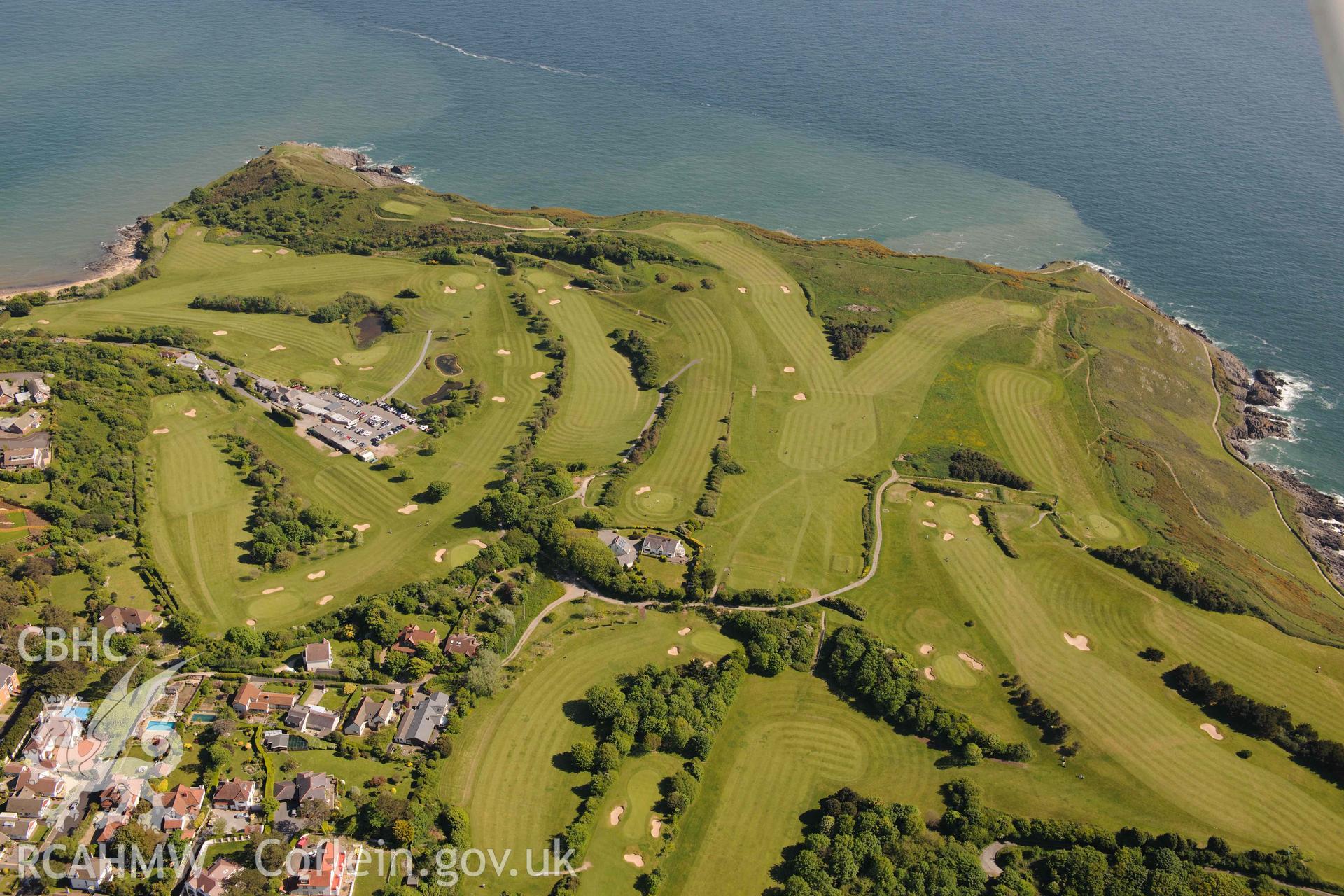 RCAHMW Colour Oblique Digital Aerial Photographs: Langland Bay Golf Club
