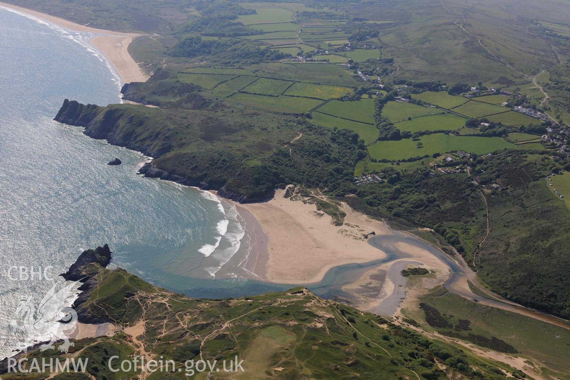 RCAHMW Colour Oblique Digital Aerial Photographs: Three Cliffs Bay