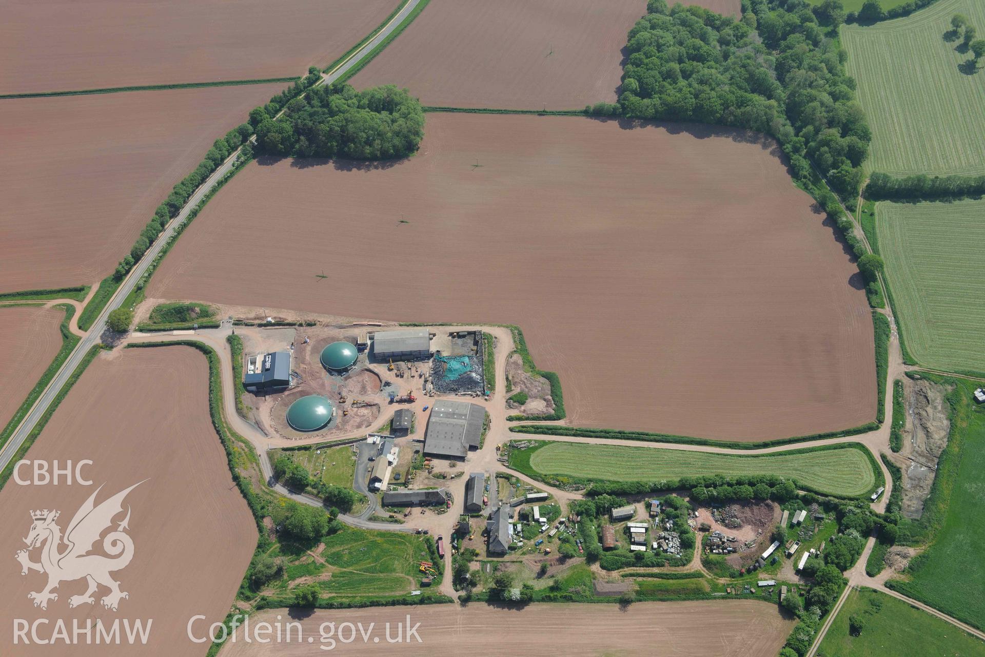 RCAHMW Colour Oblique Digital Aerial Photographs: Great Porthamal garden, with modern intensive cultivation
