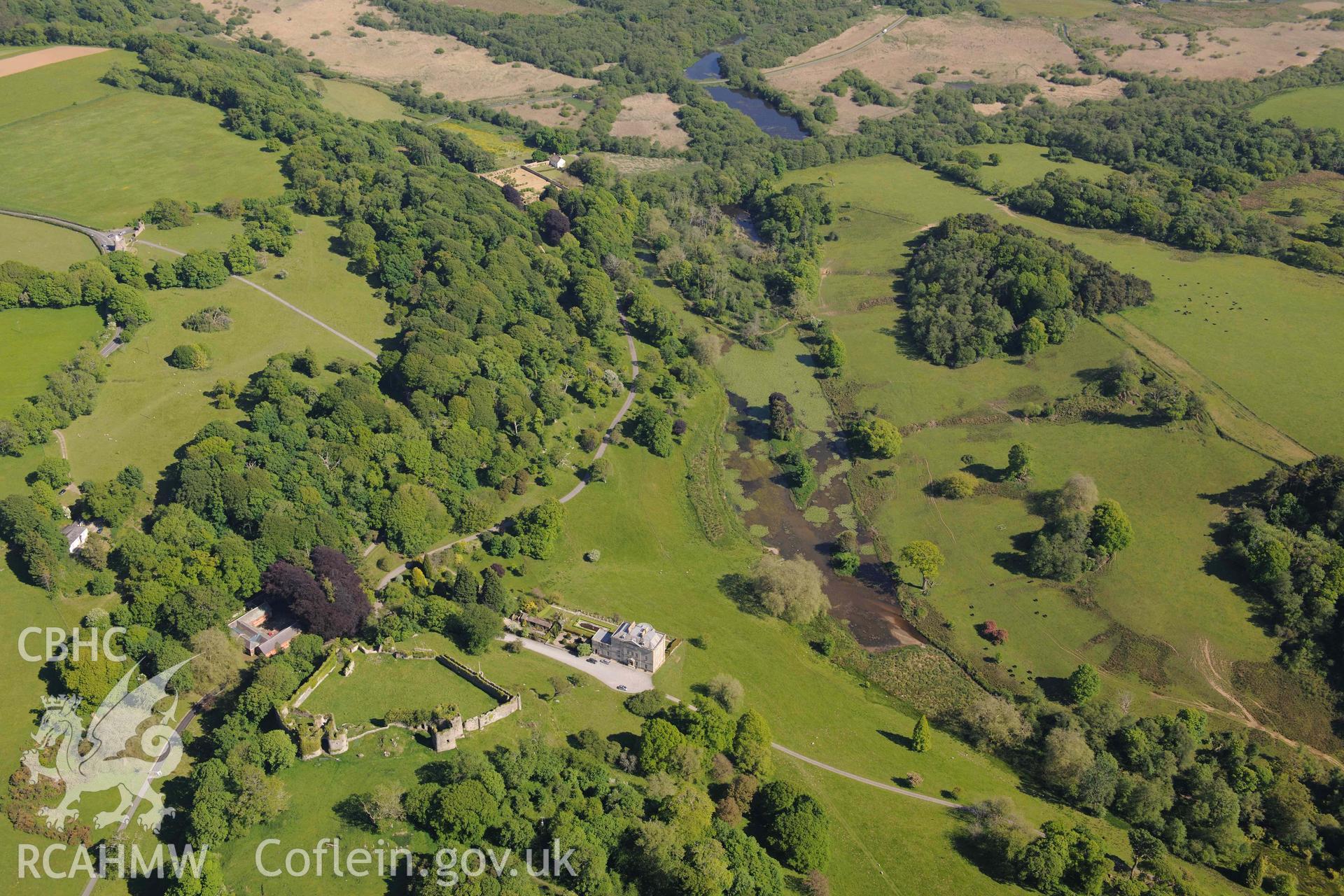 RCAHMW Colour Oblique Digital Aerial Photographs: Penrice Castle