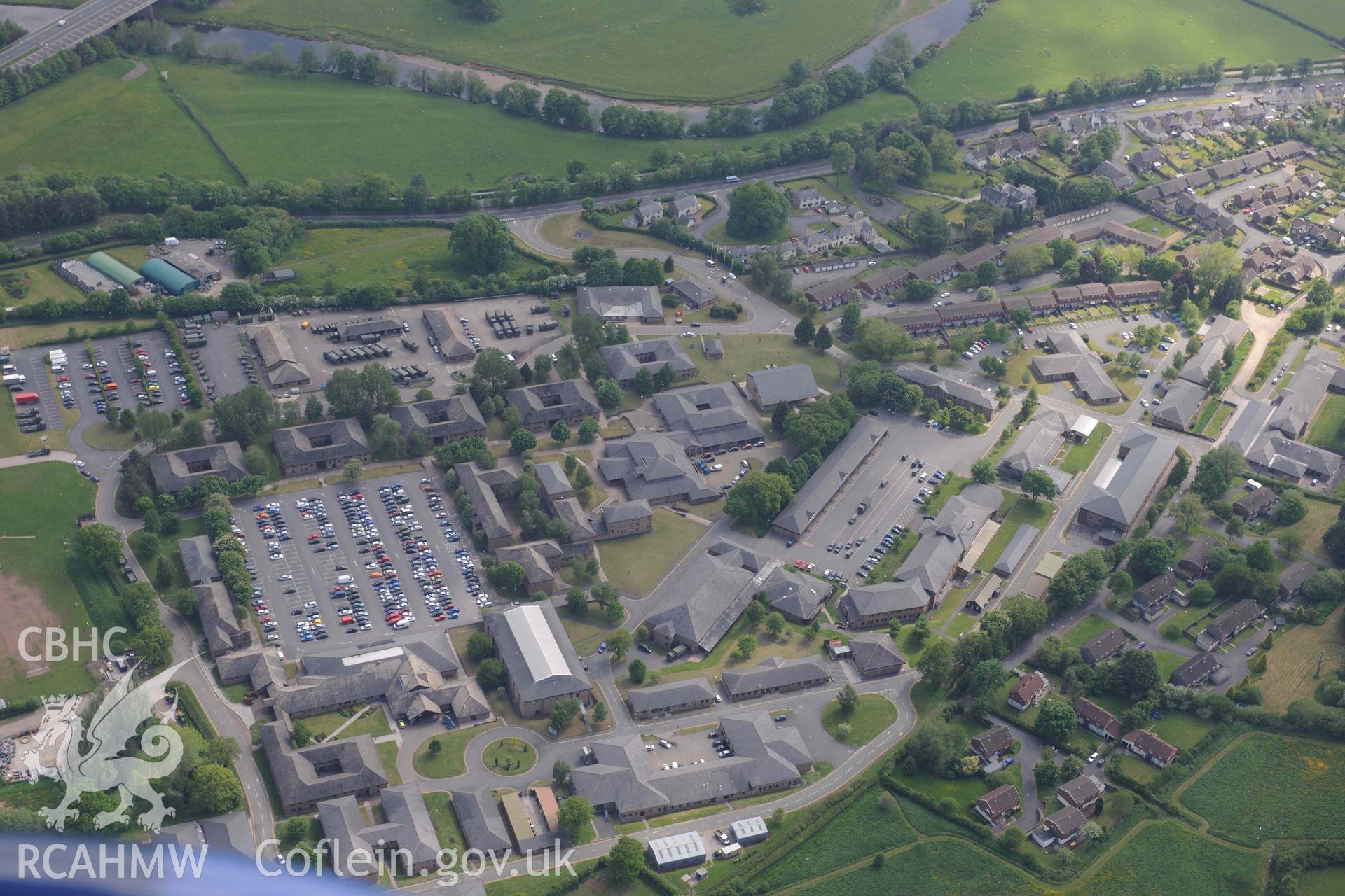 RCAHMW Colour Oblique Digital Aerial Photographs: Dering Lines Barracks