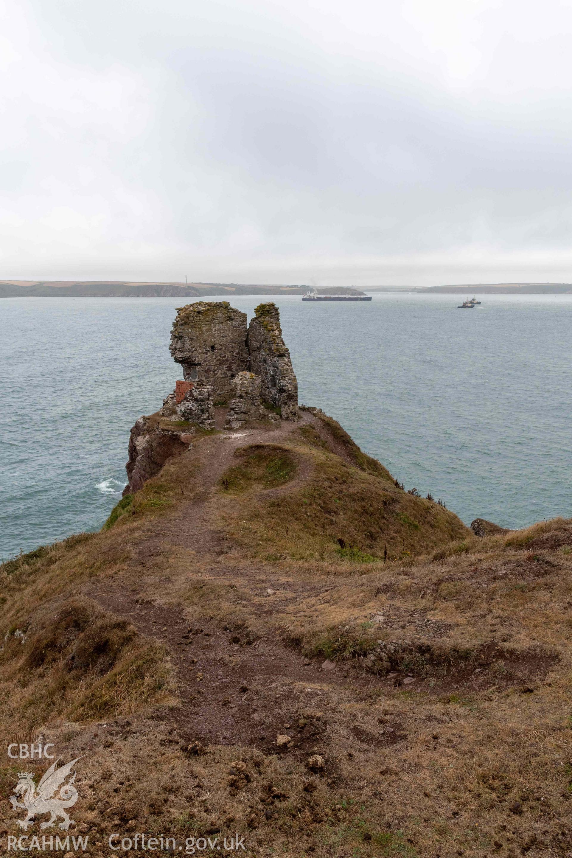 East Blockhouse, Angle. View from the south.