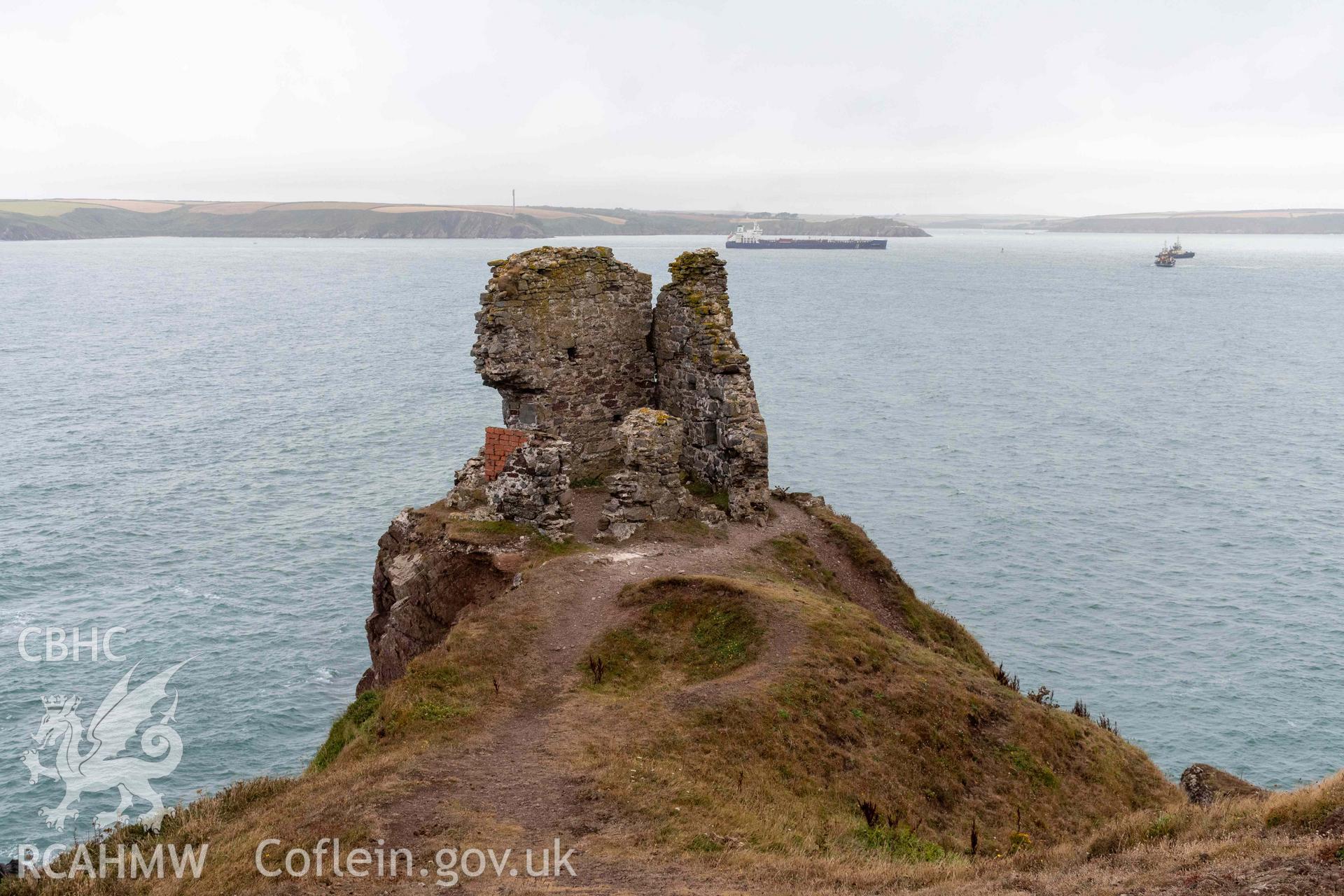 East Blockhouse, Angle. View from the south.