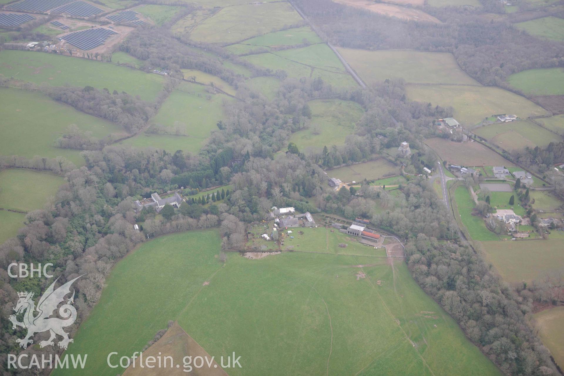 Boduan Grounds and Gardens - View of the grounds, taken from West