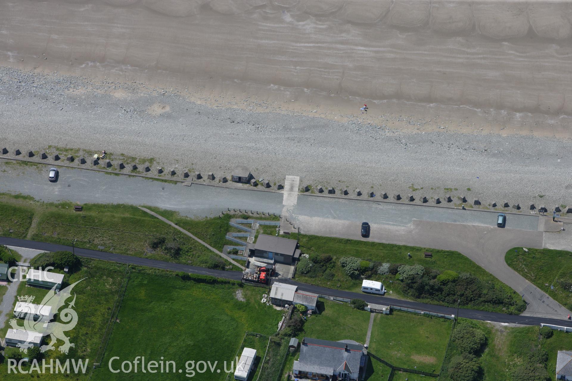 RCAHMW colour oblique aerial photograph of Pillbox (Type Fw3-24), Llangelynnin. Taken on 02 June 2009 by Toby Driver
