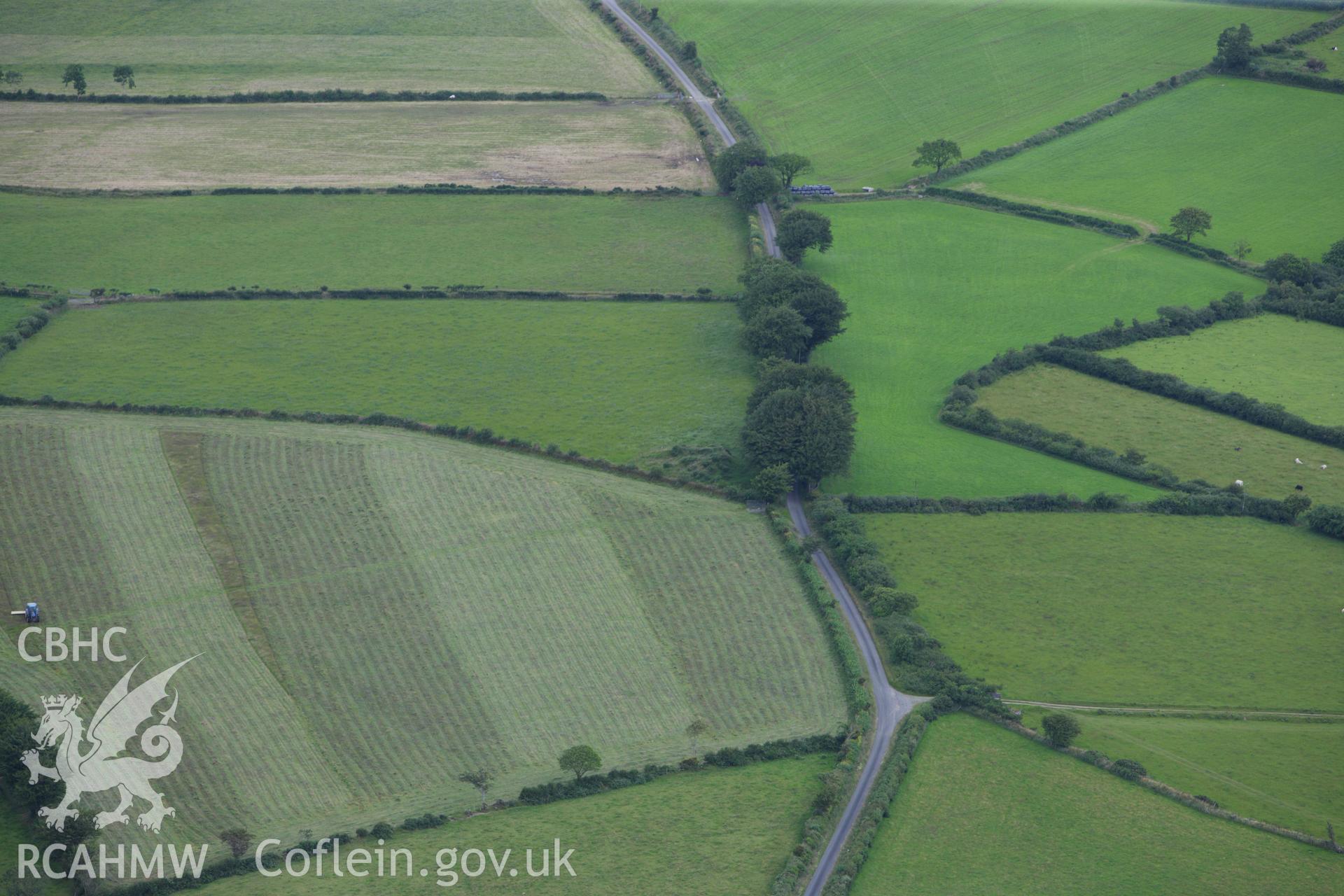 RCAHMW colour oblique aerial photograph of Crug-y-Dryn. Taken on 09 July 2009 by Toby Driver