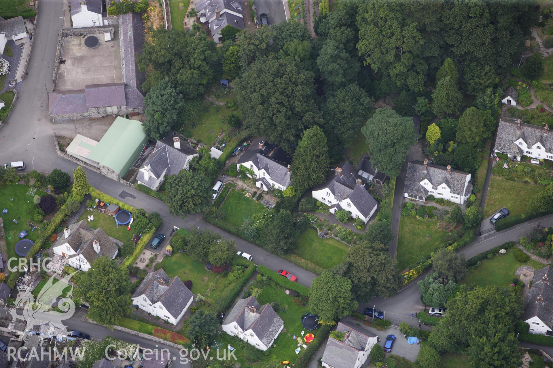 RCAHMW colour oblique aerial photograph of The Close, Llanfairfechan. Taken on 06 August 2009 by Toby Driver
