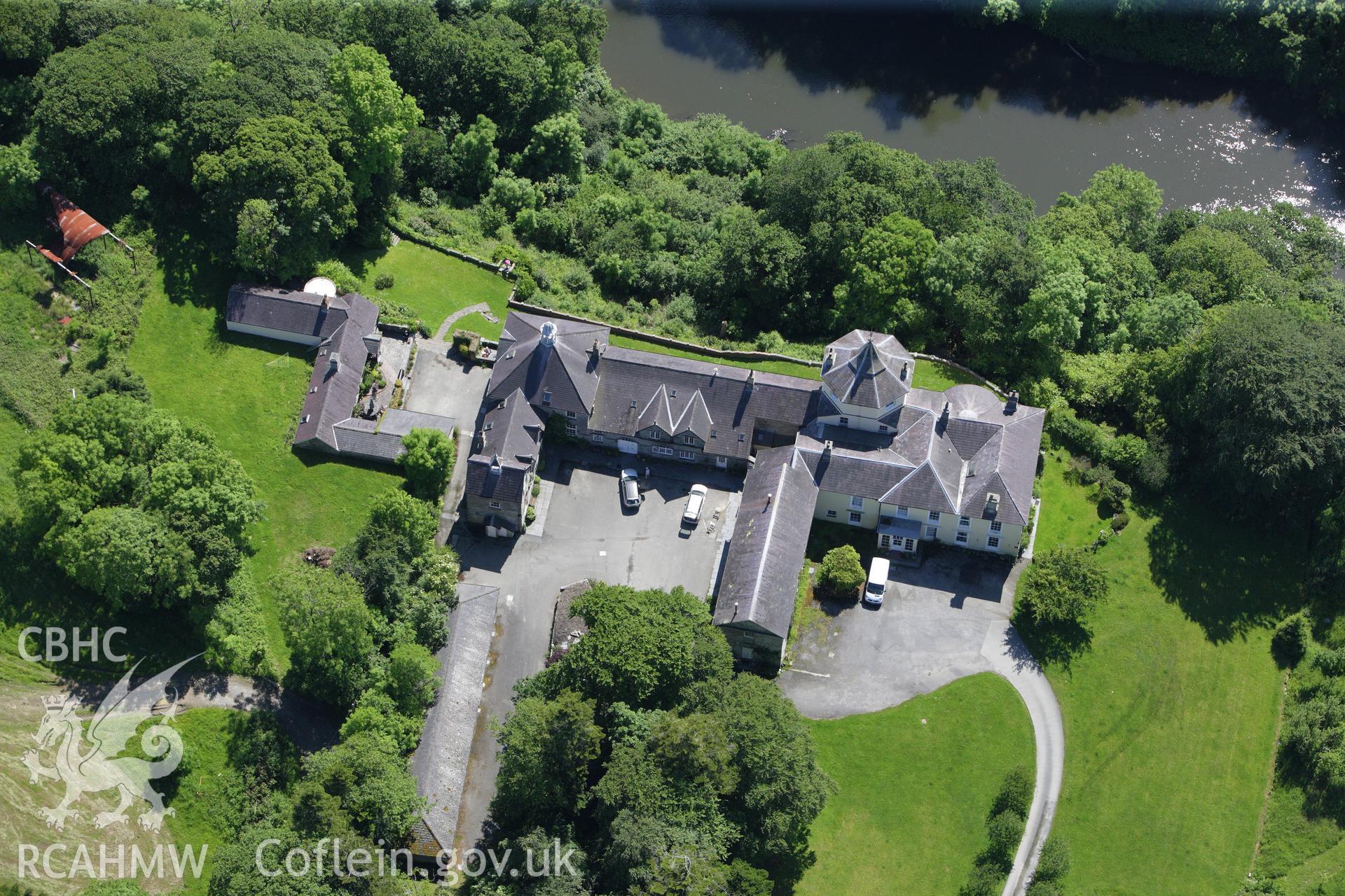 RCAHMW colour oblique aerial photograph of Coedmore. Taken on 16 June 2009 by Toby Driver