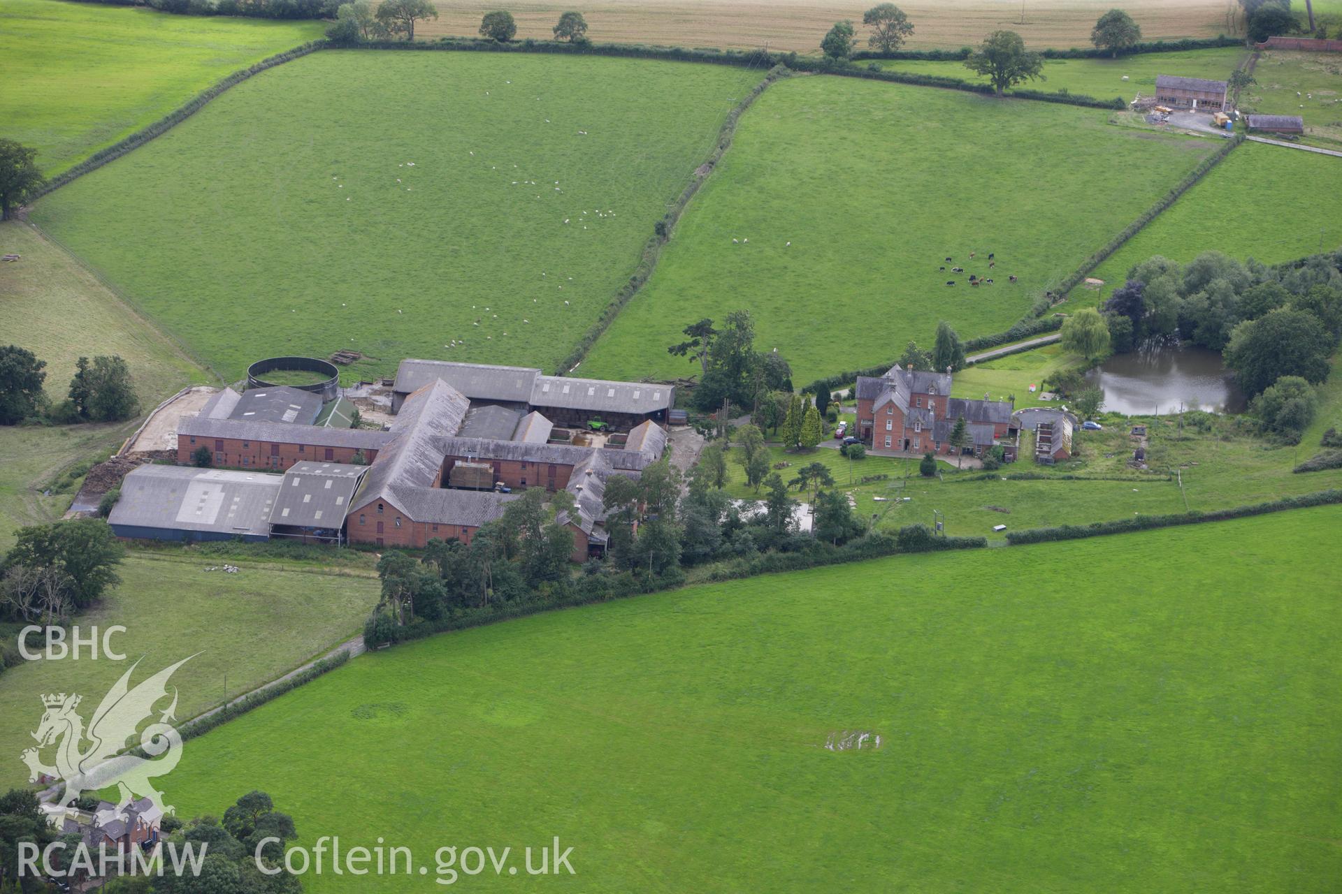 RCAHMW colour oblique aerial photograph of Nantcribba. Taken on 30 July 2009 by Toby Driver
