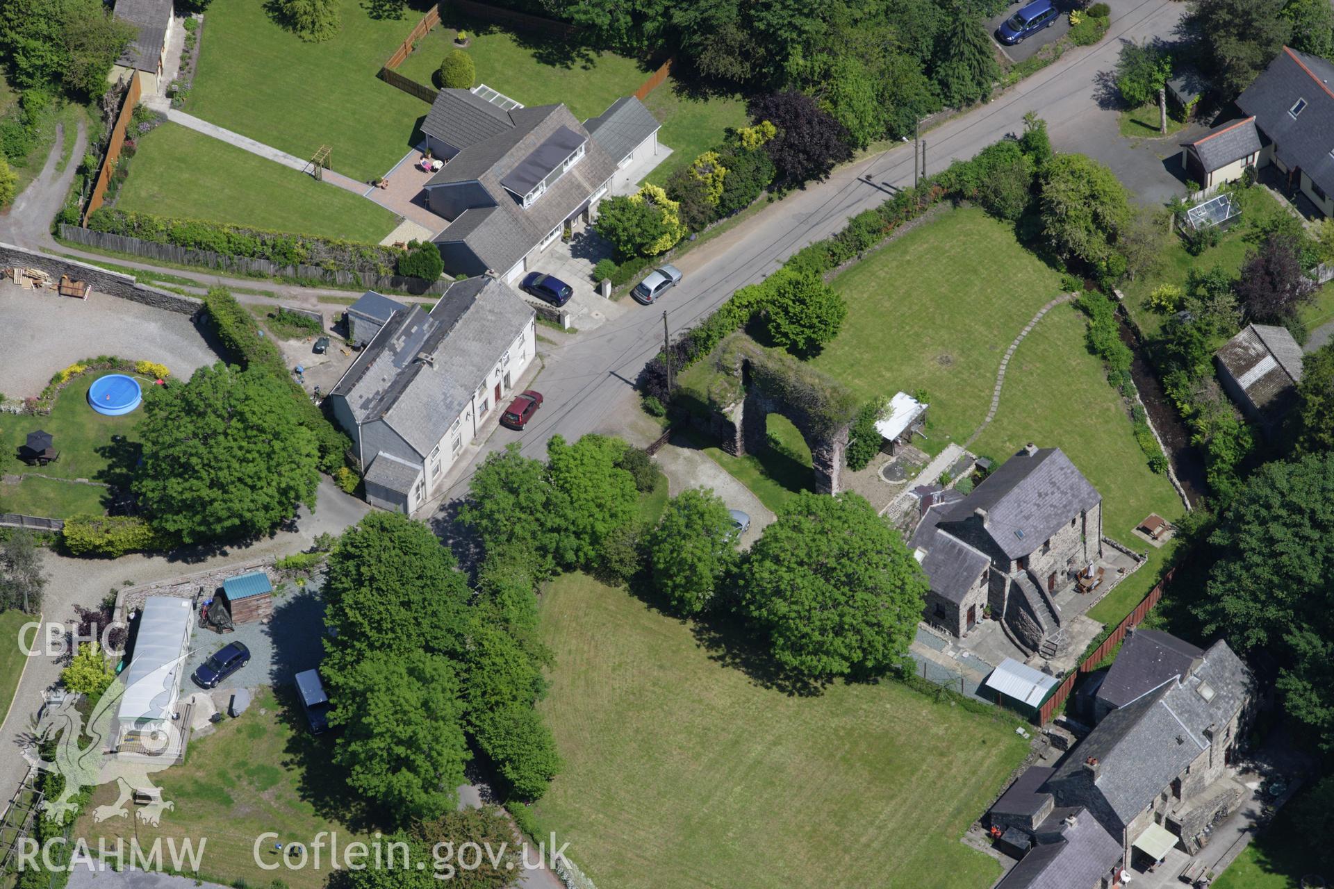RCAHMW colour oblique aerial photograph of Pill Priory, Hubberston. Taken on 01 June 2009 by Toby Driver