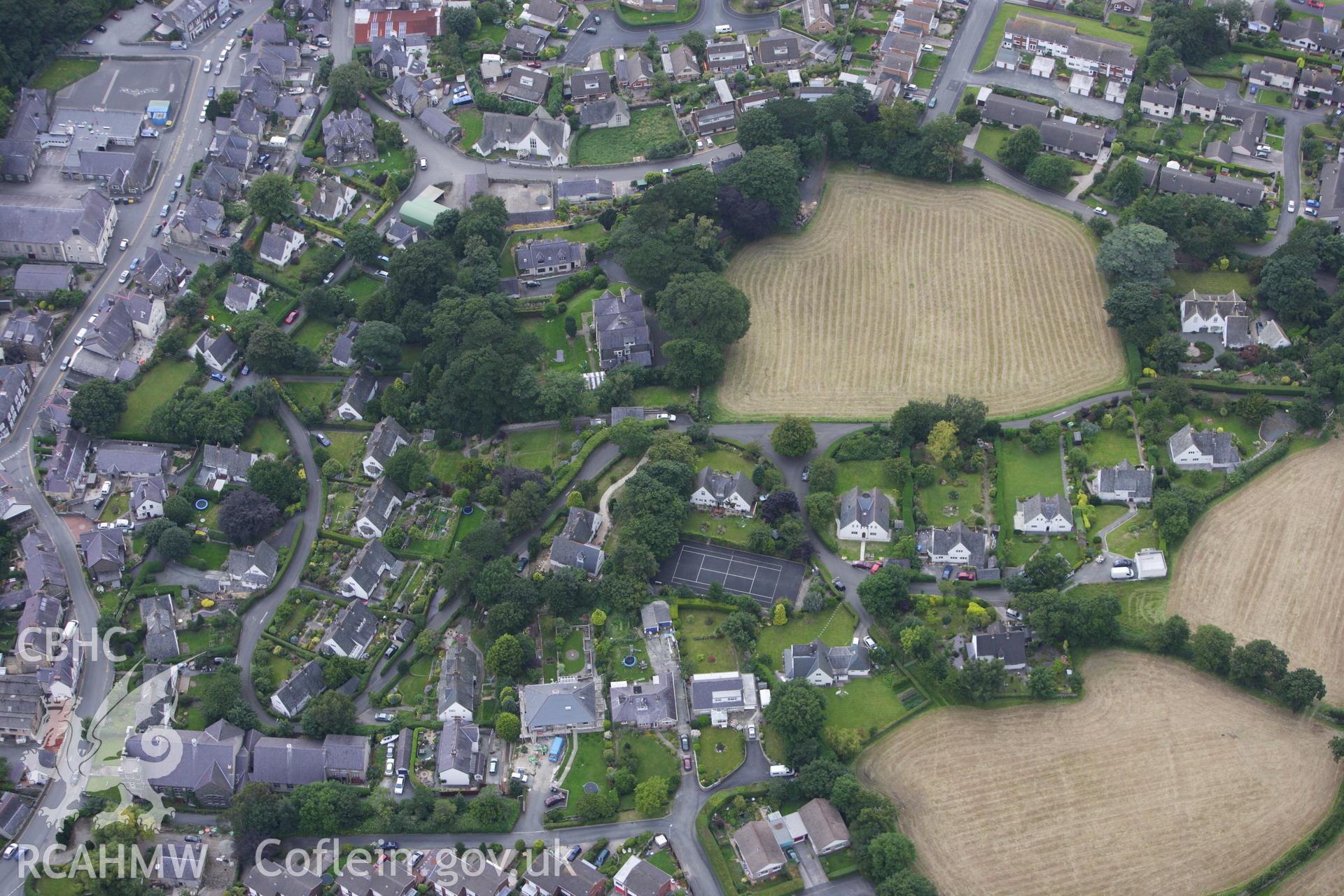 RCAHMW colour oblique aerial photograph of Green Hills, The Close, Llanfairfechan. Taken on 06 August 2009 by Toby Driver