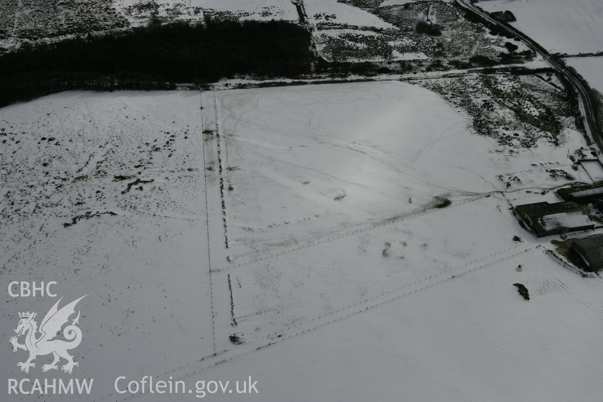 RCAHMW colour oblique photograph of Stiniog settlement and field system. Taken by Toby Driver on 06/02/2009.
