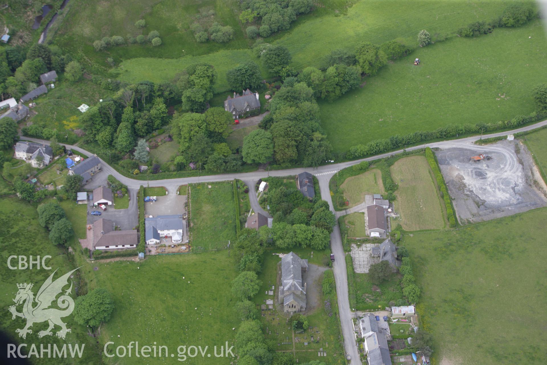 RCAHMW colour oblique aerial photograph of Bontgoch. Taken on 02 June 2009 by Toby Driver