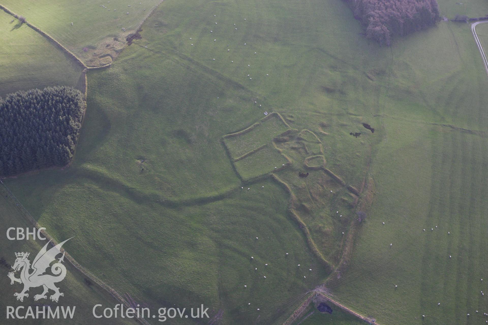 RCAHMW colour oblique aerial photograph of Beili Bedw Settlement Complex. Taken on 10 December 2009 by Toby Driver