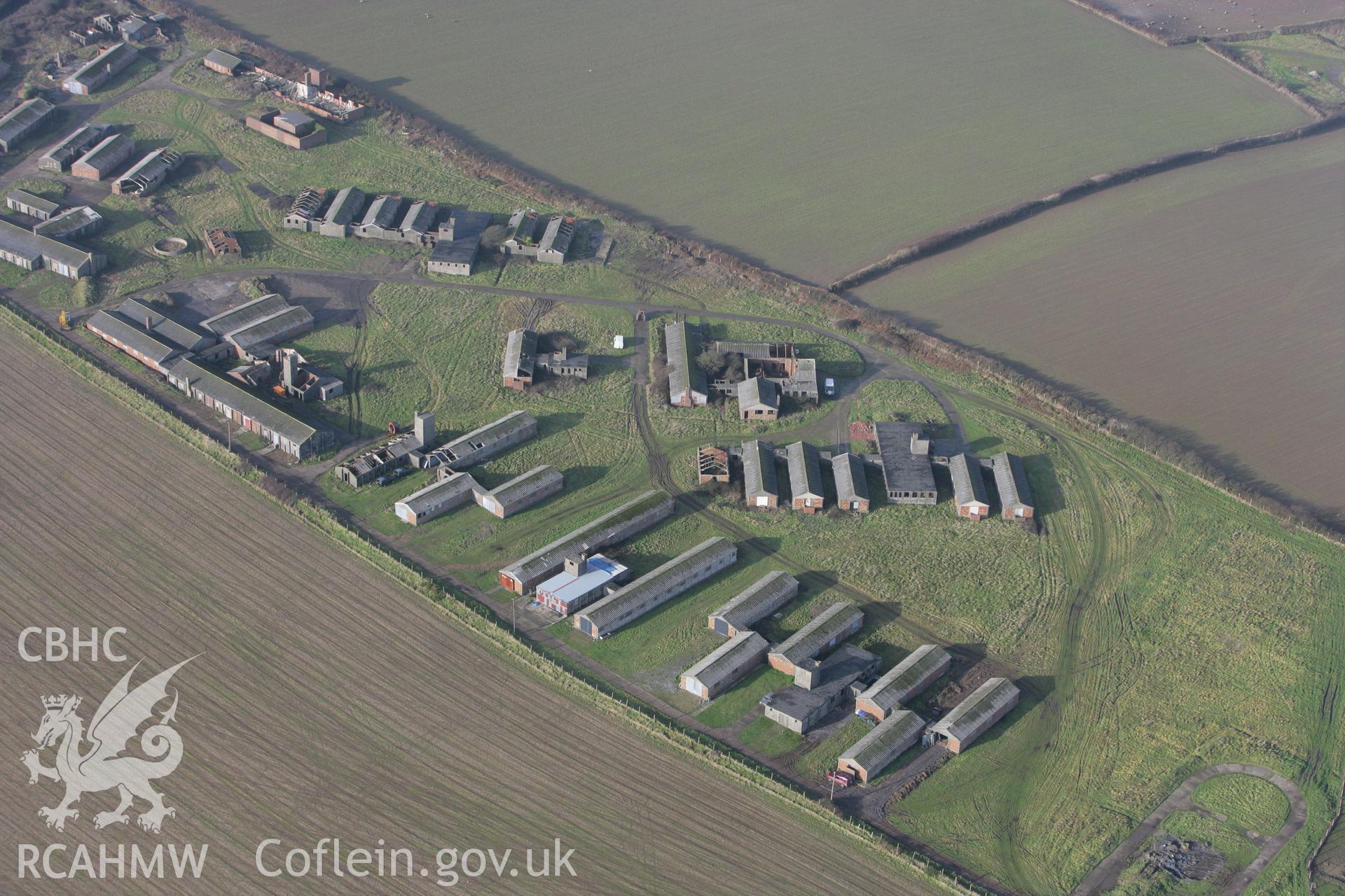 RCAHMW colour oblique aerial photograph of Dale Airfield. Taken on 28 January 2009 by Toby Driver