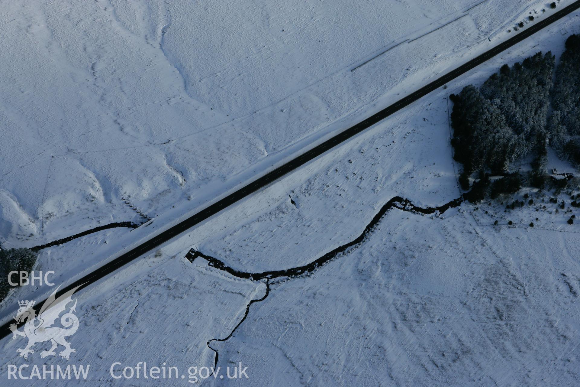 RCAHMW colour oblique photograph of Storey arms anti-invasion defences. Taken by Toby Driver on 06/02/2009.