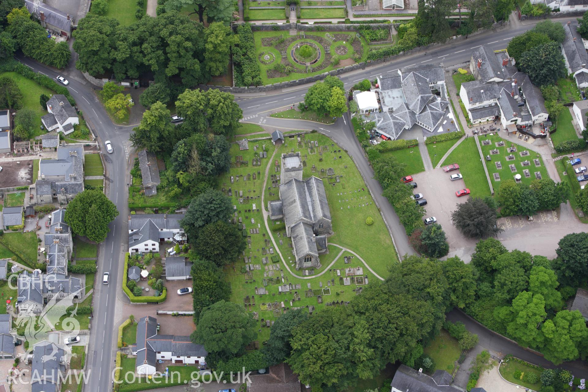 RCAHMW colour oblique aerial photograph of Museum of Welsh Life, St Fagans. Taken on 09 July 2009 by Toby Driver
