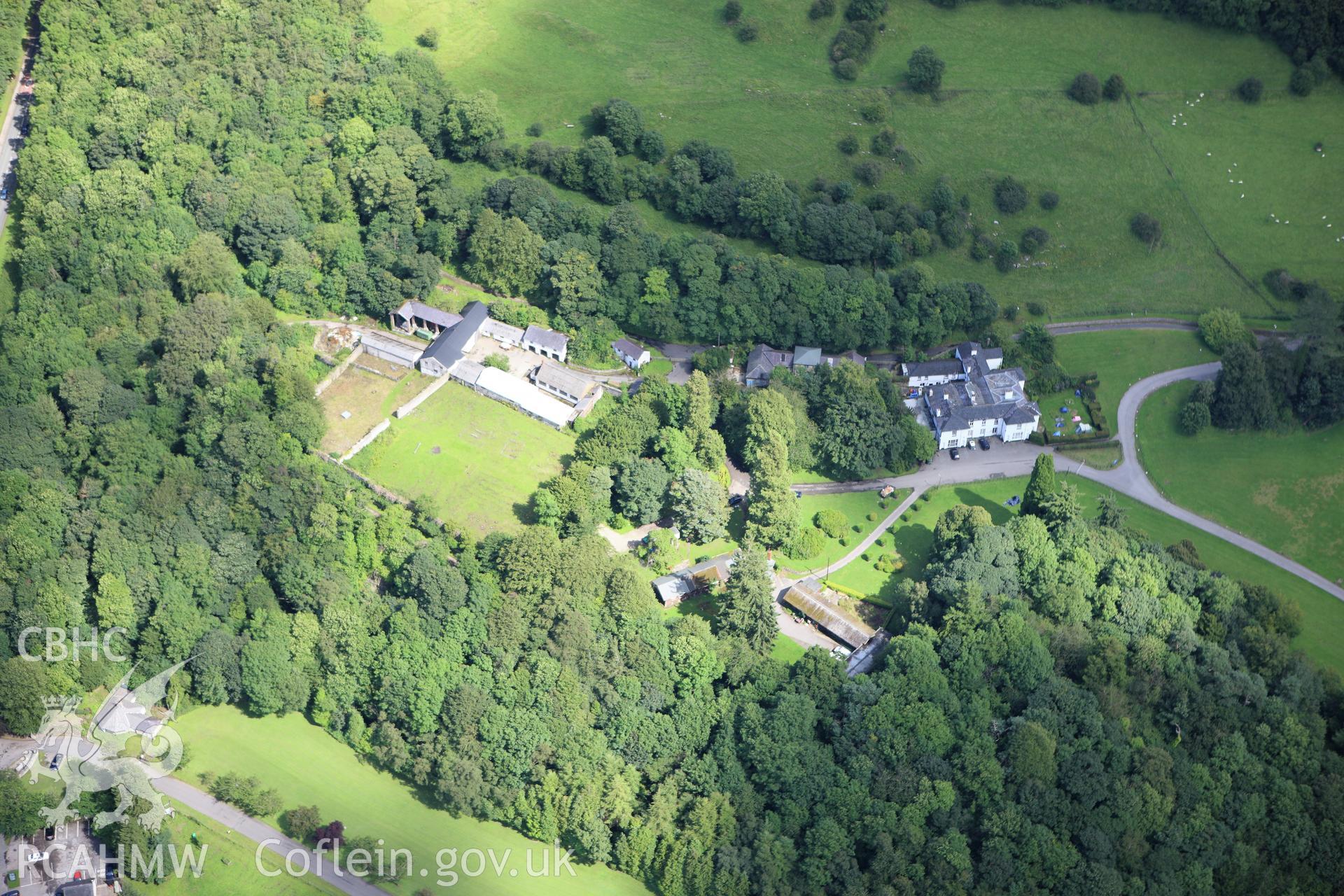 RCAHMW colour oblique aerial photograph of Colomendy, Loggerheads. Taken on 30 July 2009 by Toby Driver